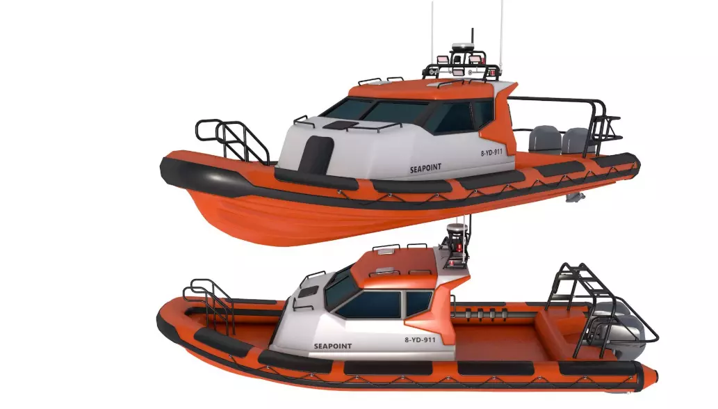 Waverider 1060 GRP Cabin Gemini Marin 3D model