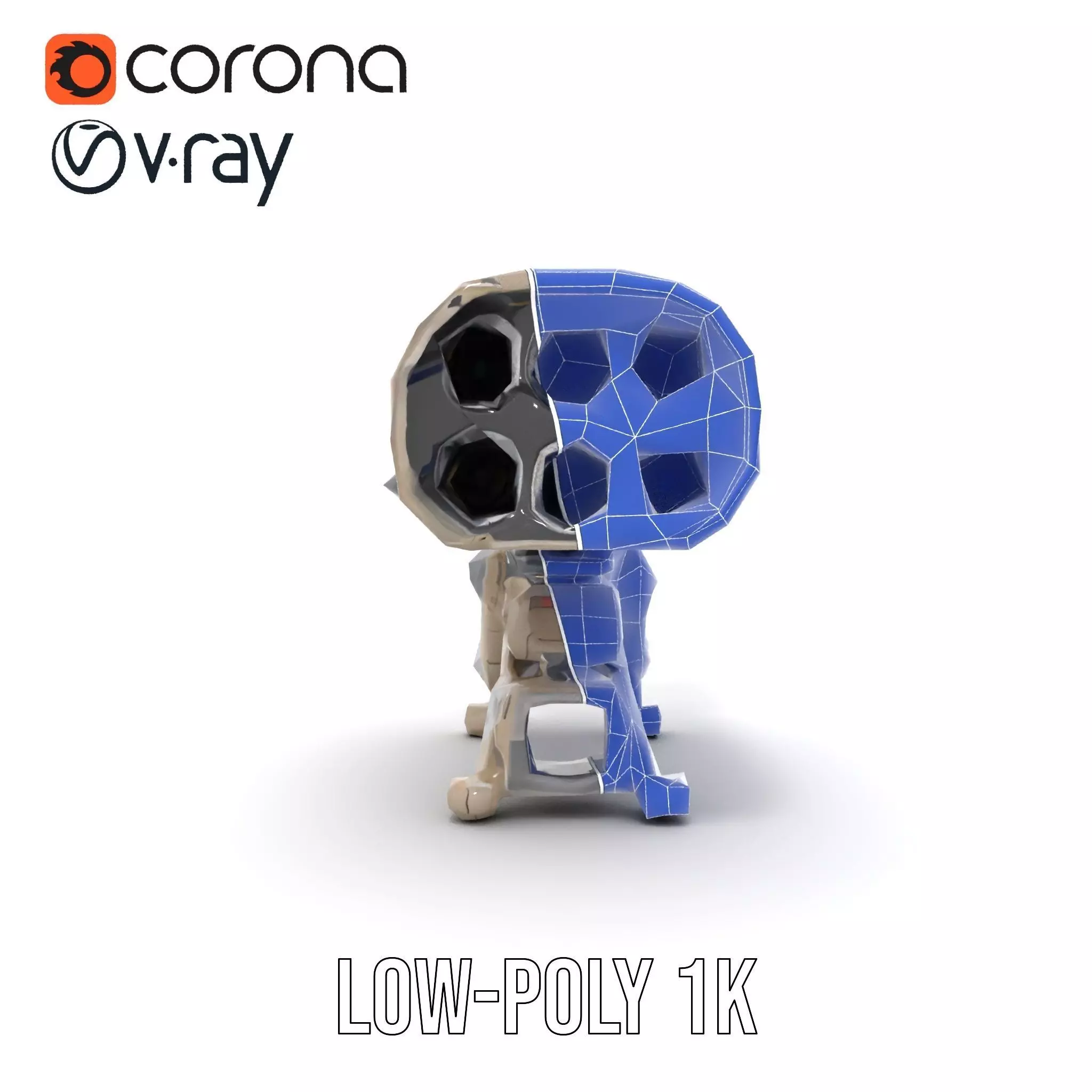 Futuristic Artillery Cannon Model Pack Low-poly 3D model_23