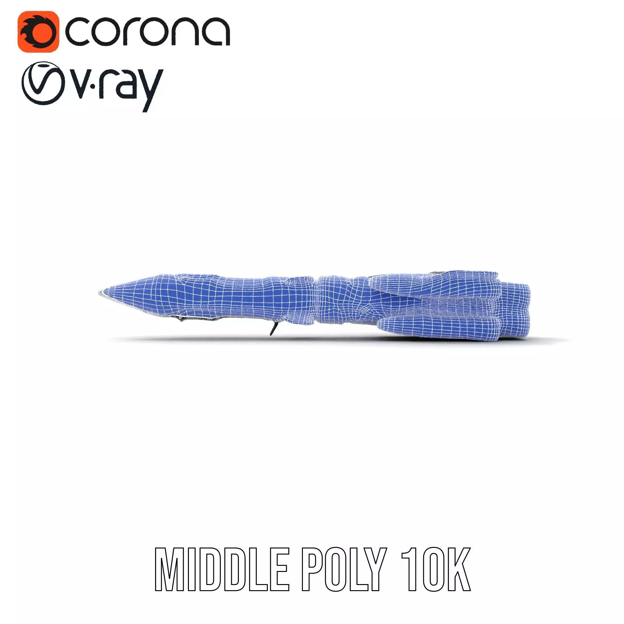 Futuristic Space Rocket model pack Low-poly 3D model_25