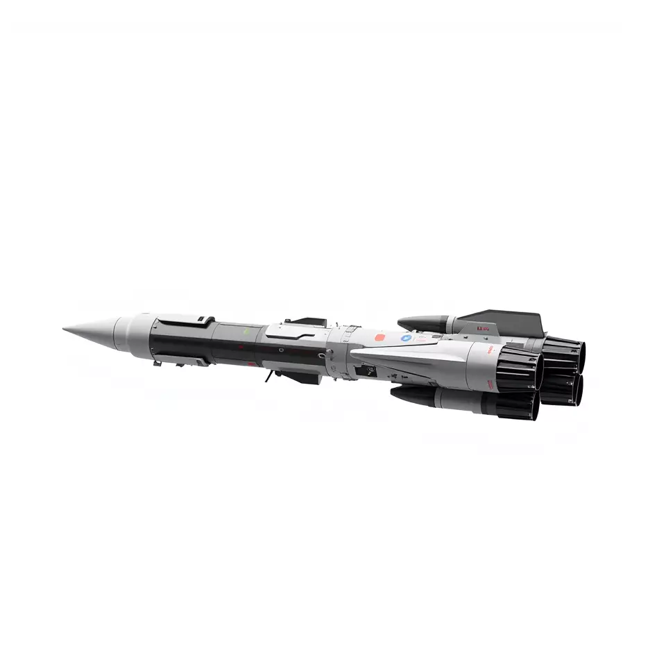 Futuristic Space Rocket model pack Low-poly 3D model_3
