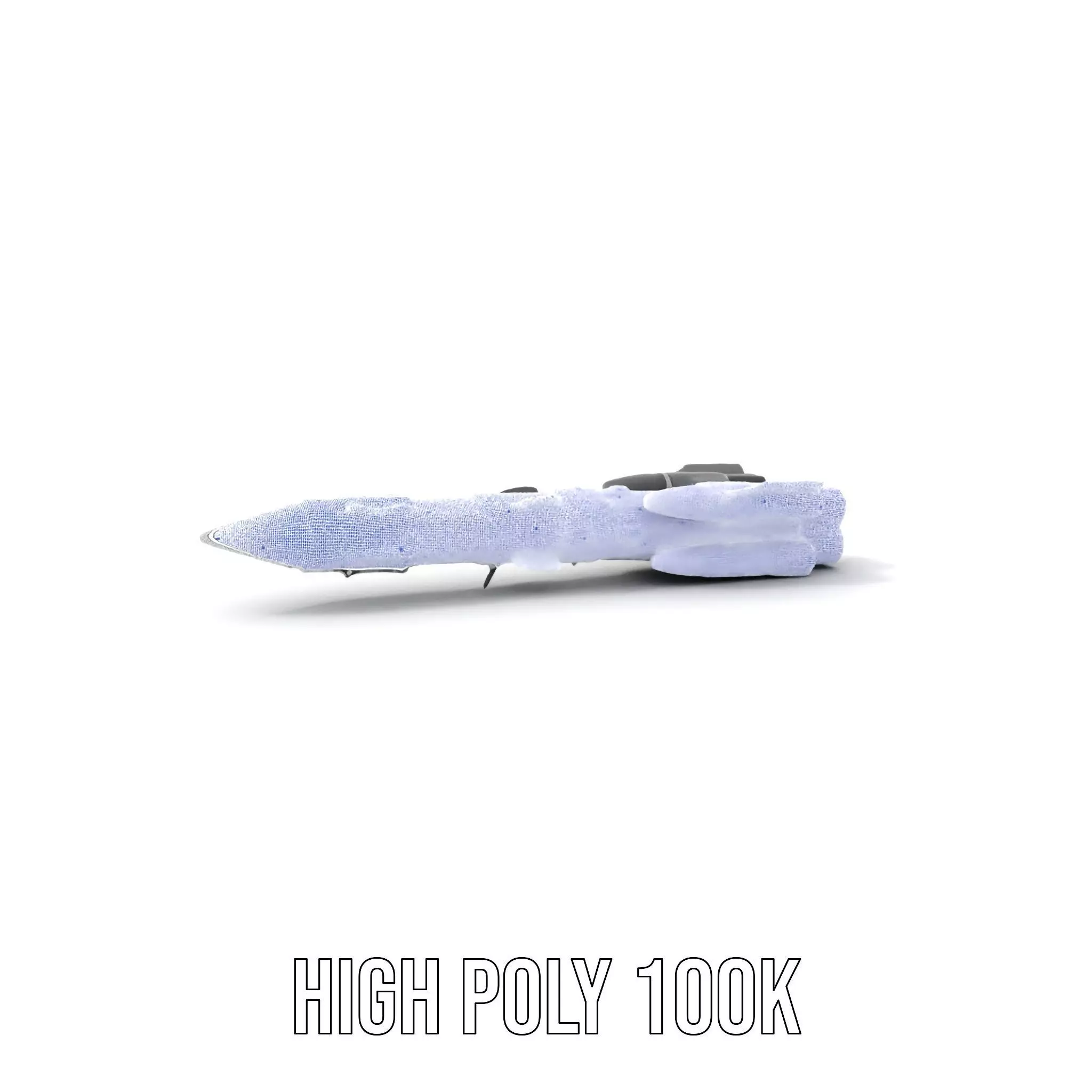 Futuristic Space Rocket model pack Low-poly 3D model_5