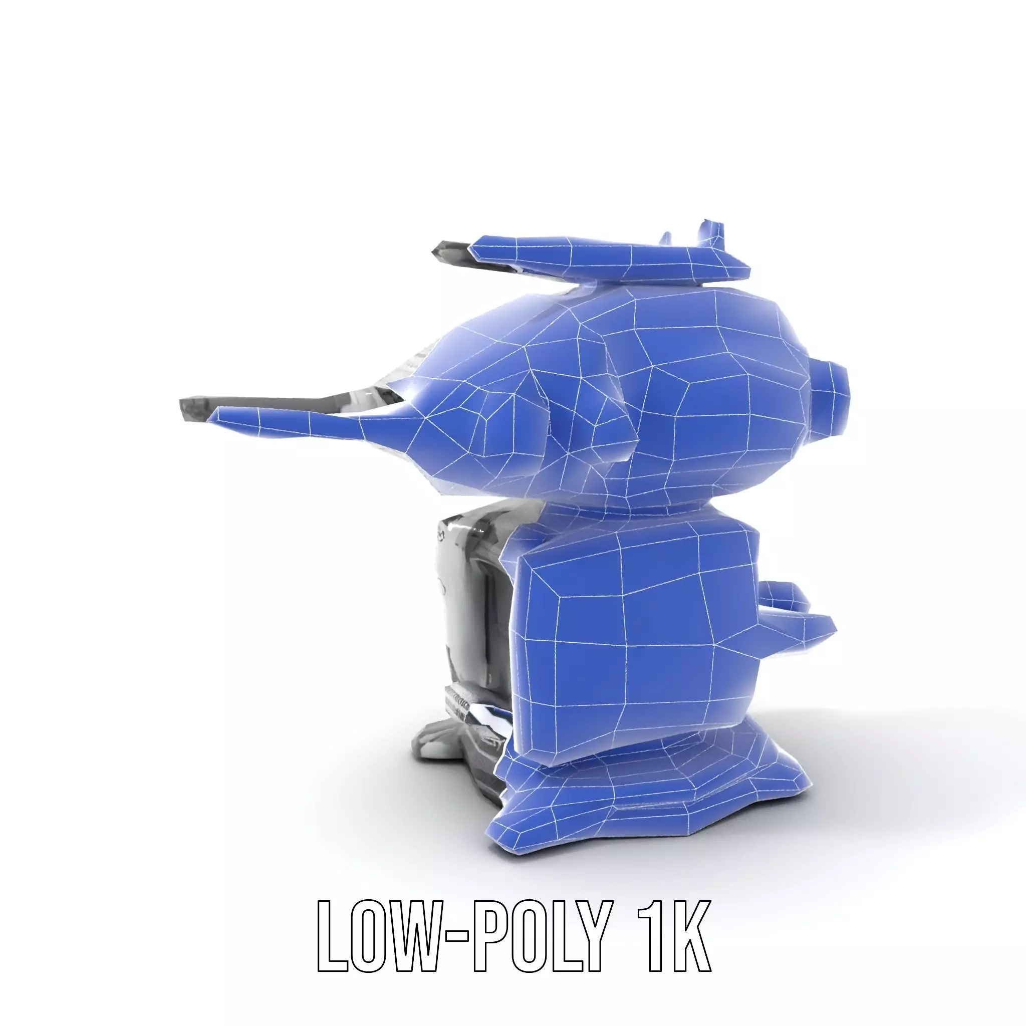 Futuristic Turret Model Pack with Advanced Features Low-poly 3D model_24