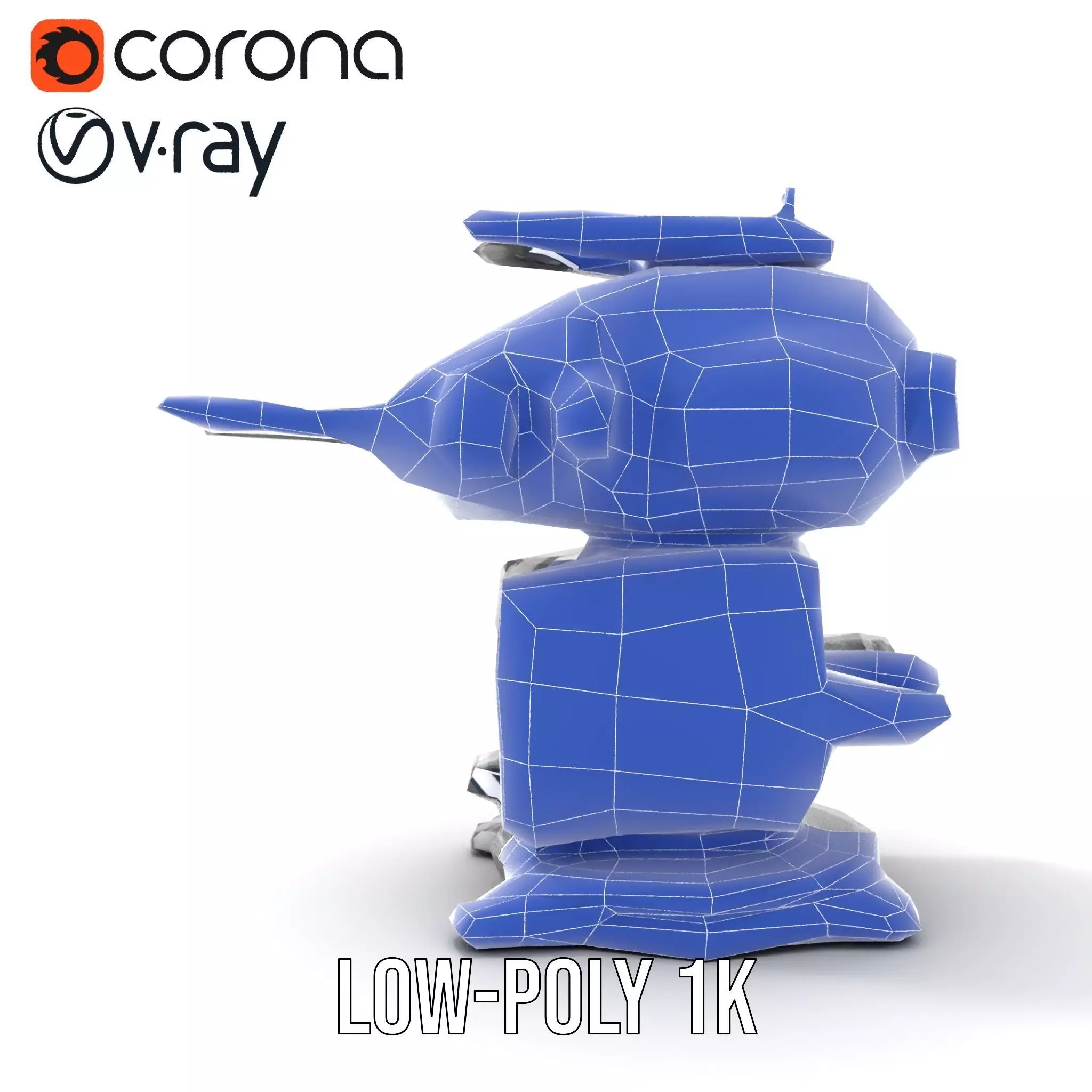 Futuristic Turret Model Pack with Advanced Features Low-poly 3D model_32