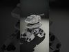 Futuristic Turret Model Pack with Rotating Cannons Low-poly 3D model_2