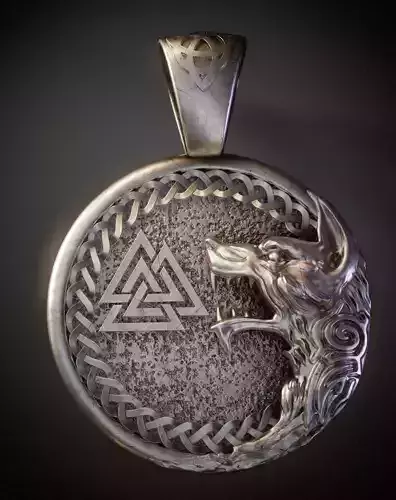 pendant wolf