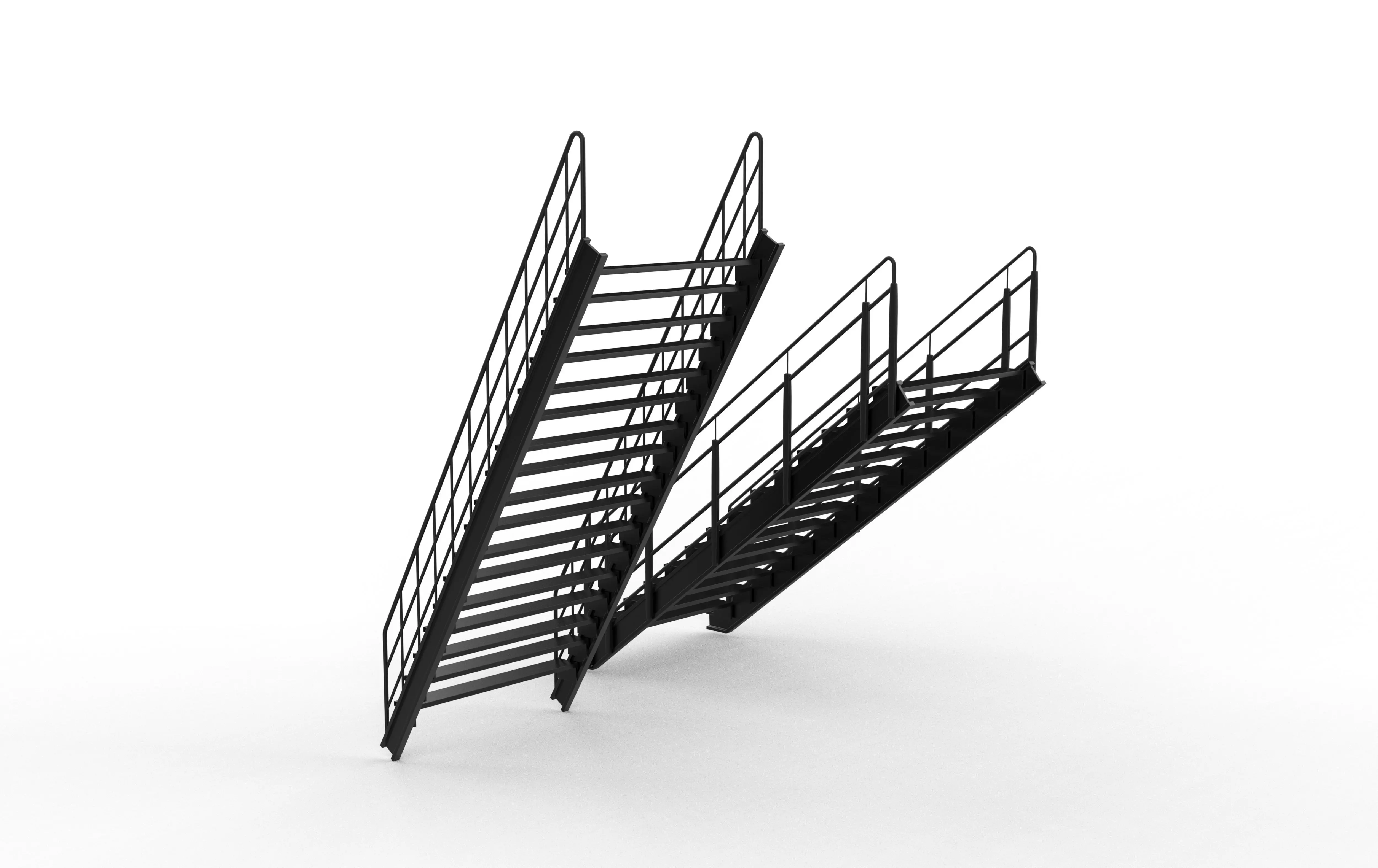 Industrial stairs 3D model_4