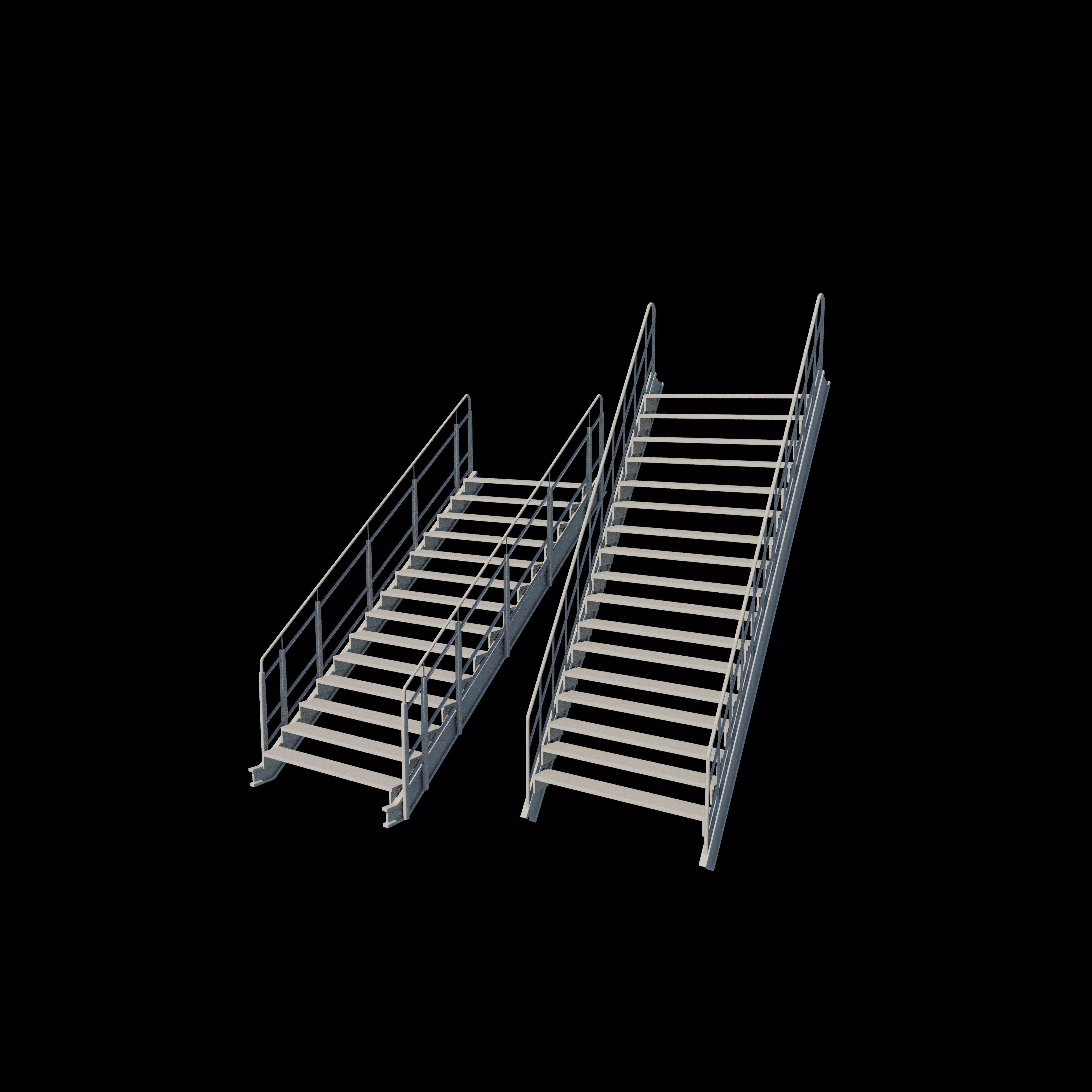Industrial stairs 3D model_15