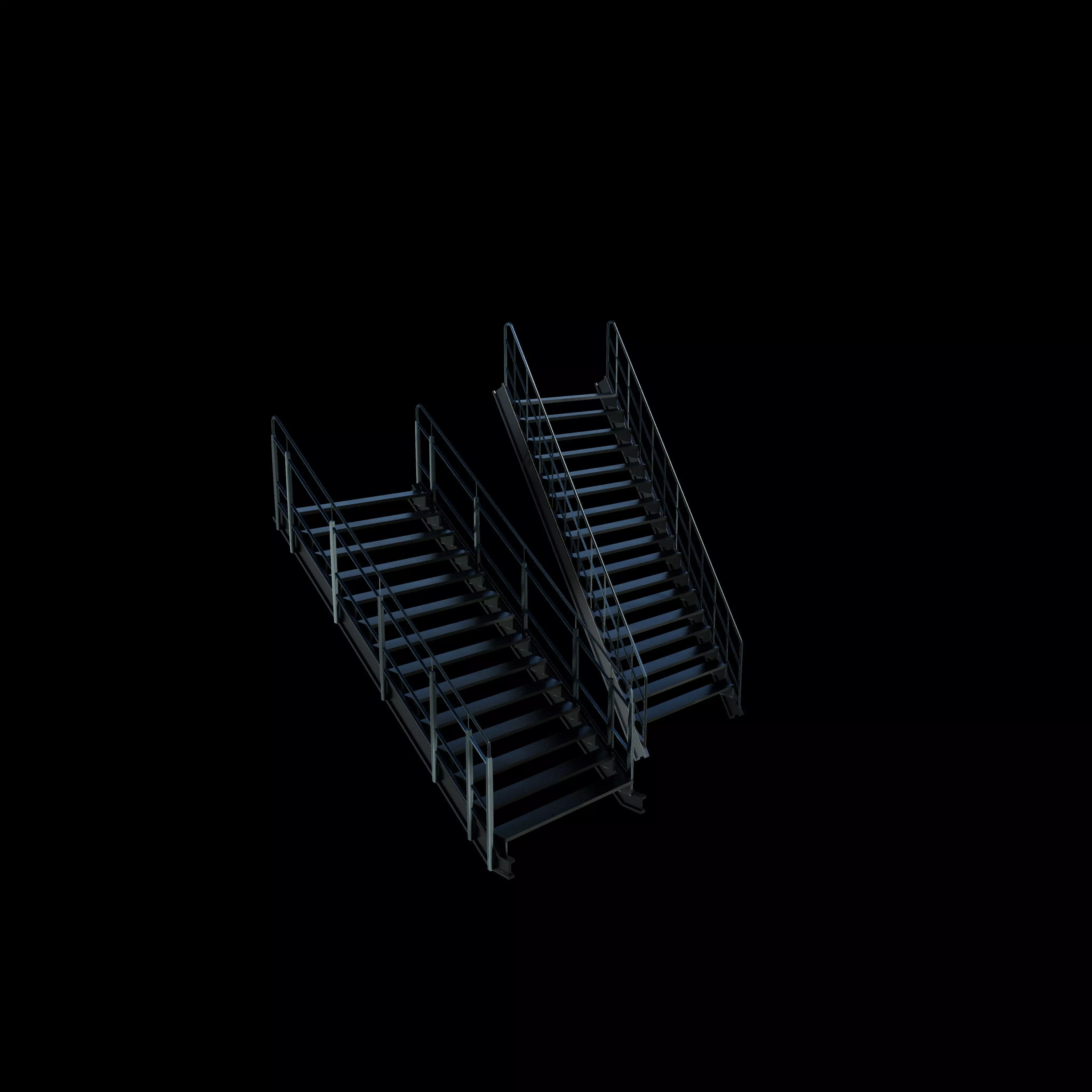 Industrial stairs 3D model_11