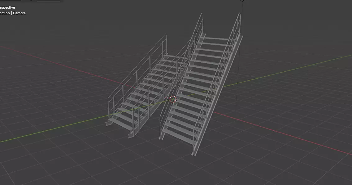 Industrial stairs 3D model_12