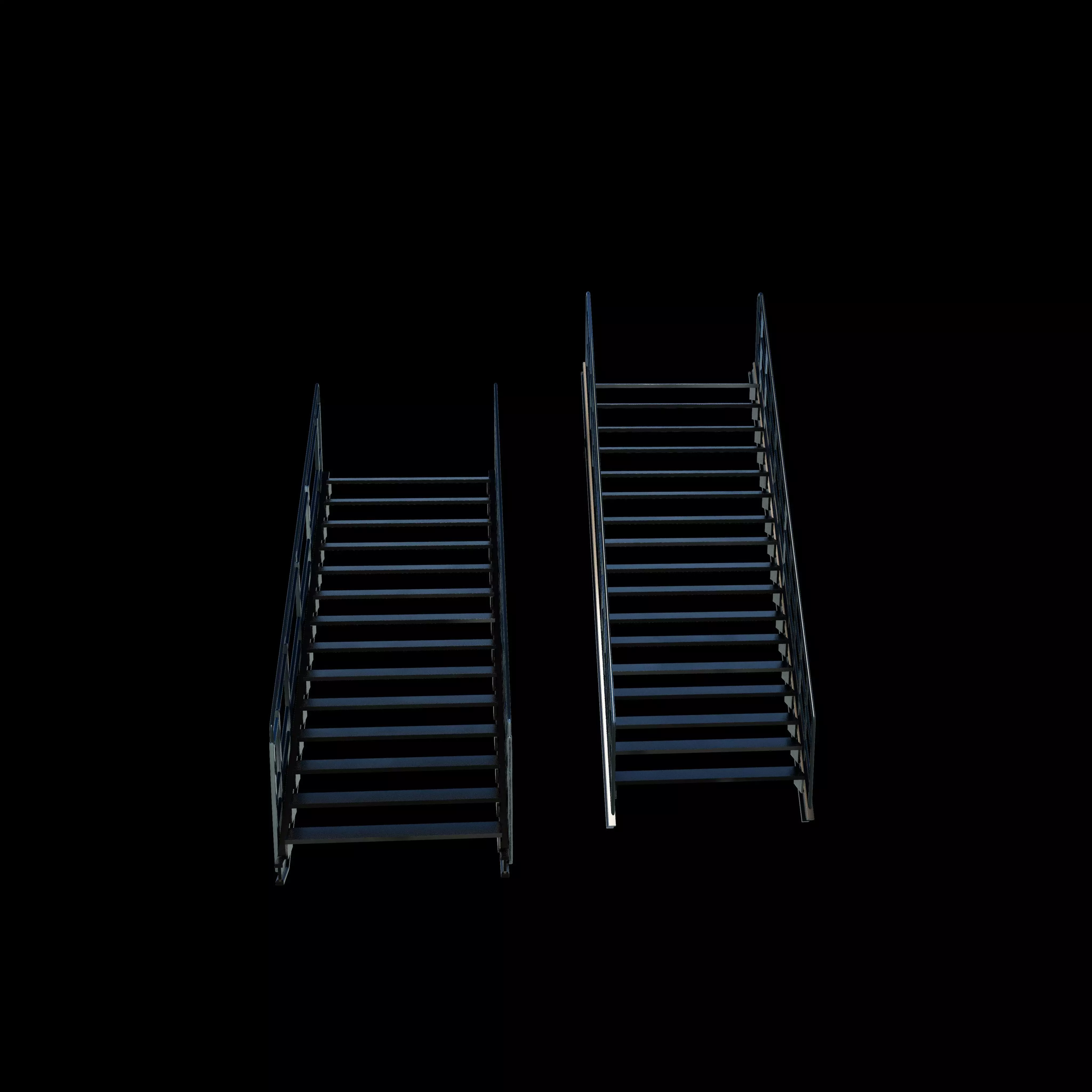 Industrial stairs 3D model_8
