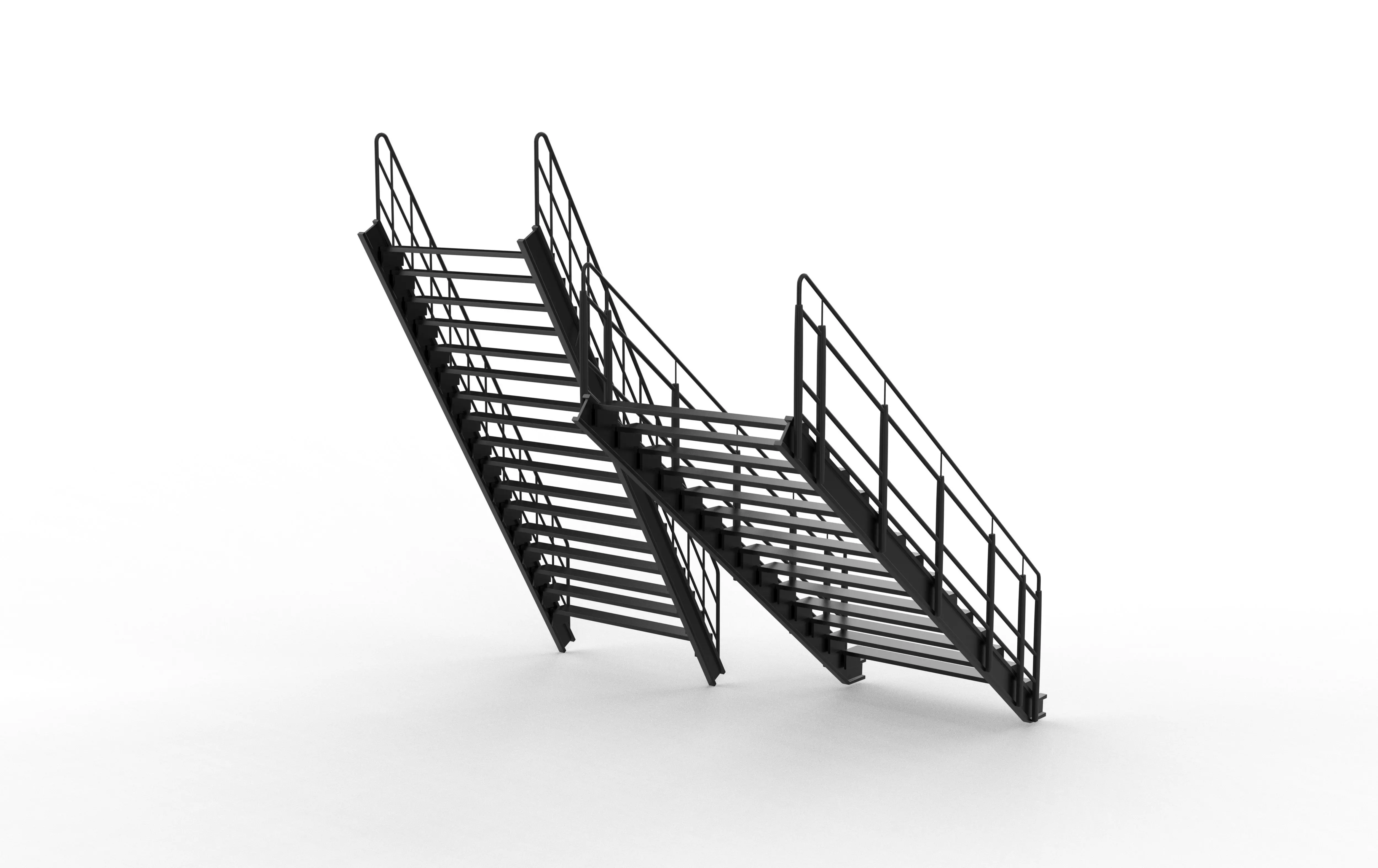 Industrial stairs 3D model_3