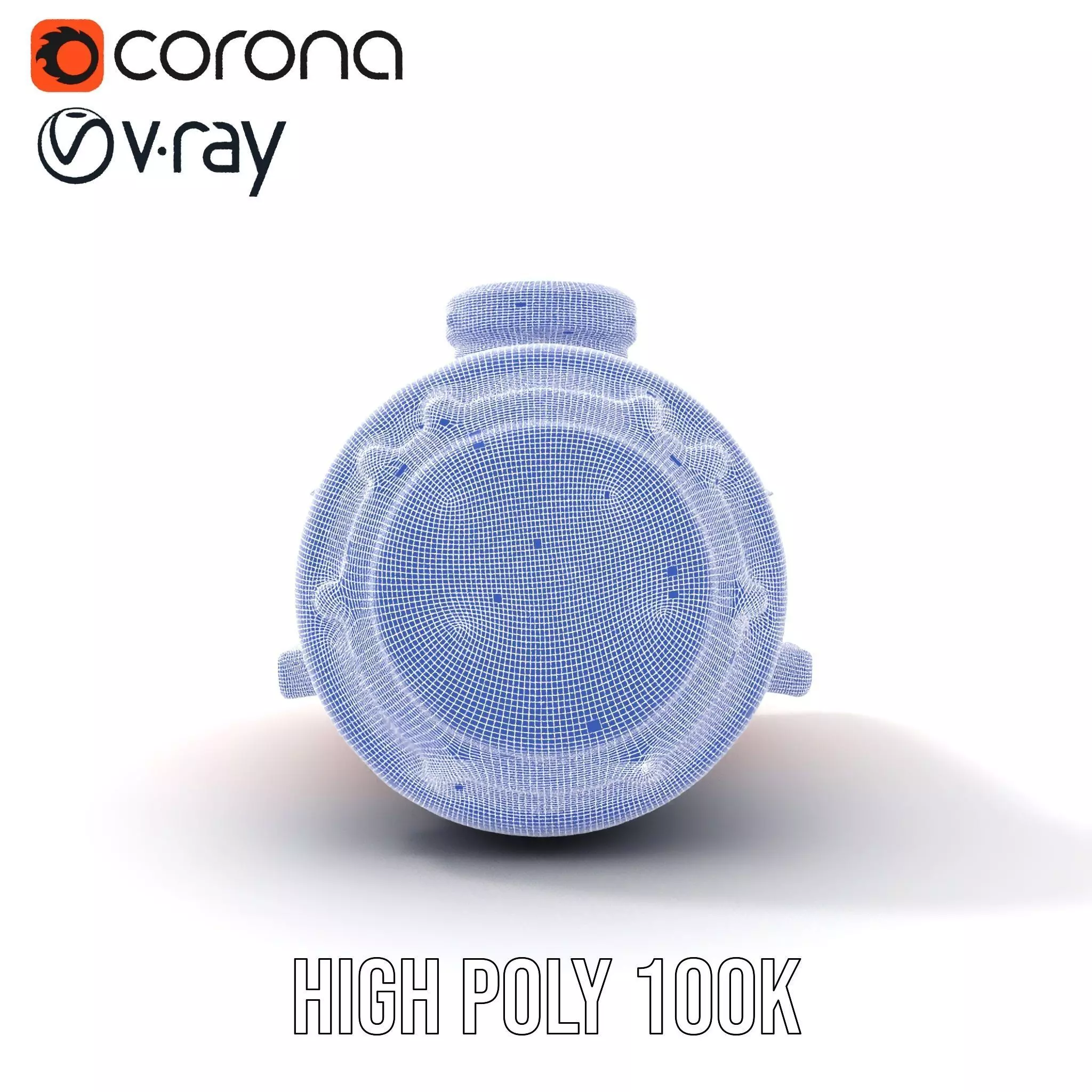 Red Torpedo Model Pack with Hazard Symbol Low-poly 3D model_35