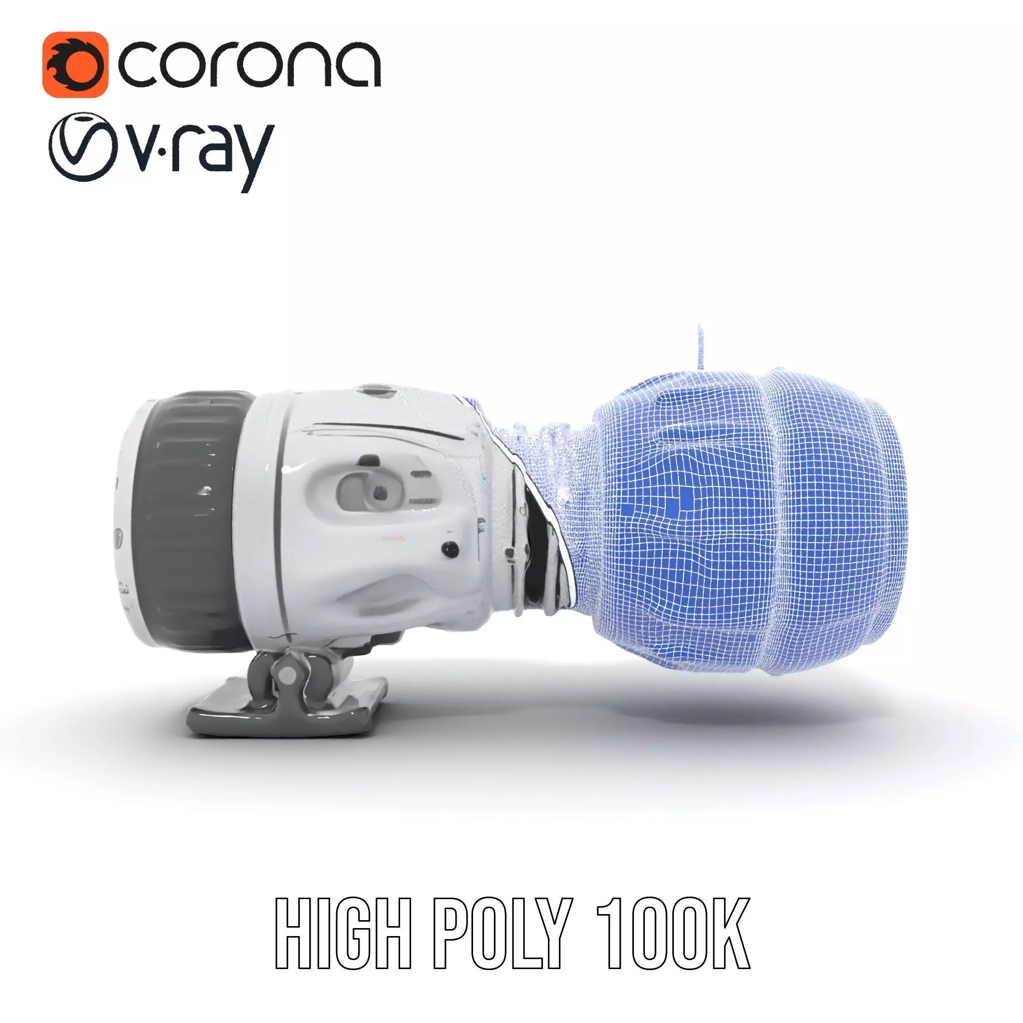 Detailed Jet Engine Turbine Model Pack for Design Projects Low-poly 3D model_33