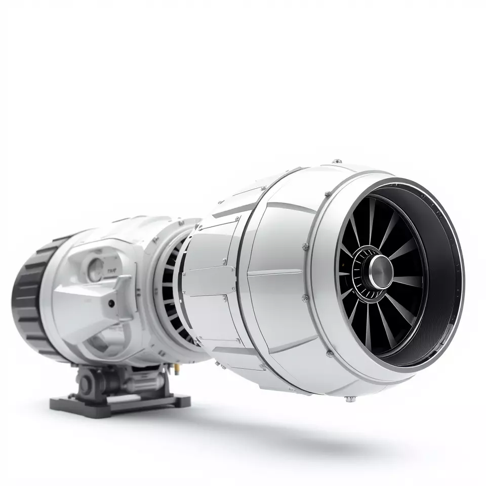 Detailed Jet Engine Turbine Model Pack for Design Projects Low-poly 3D model_3