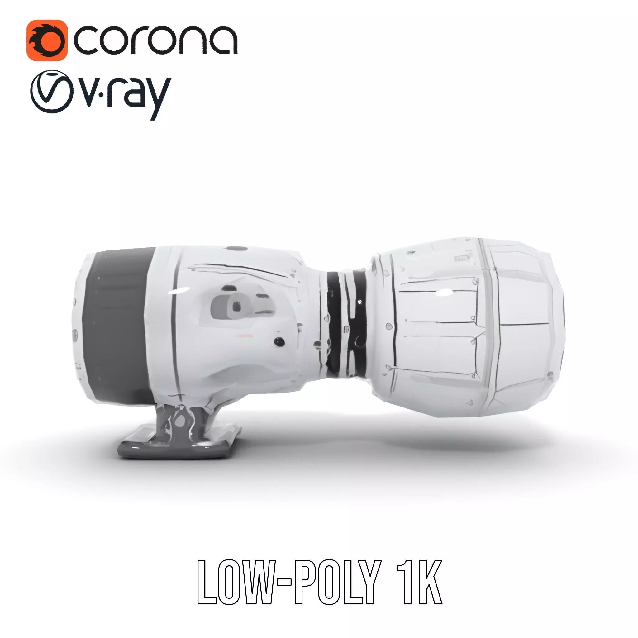 Detailed Jet Engine Turbine Model Pack for Design Projects Low-poly 3D model_13