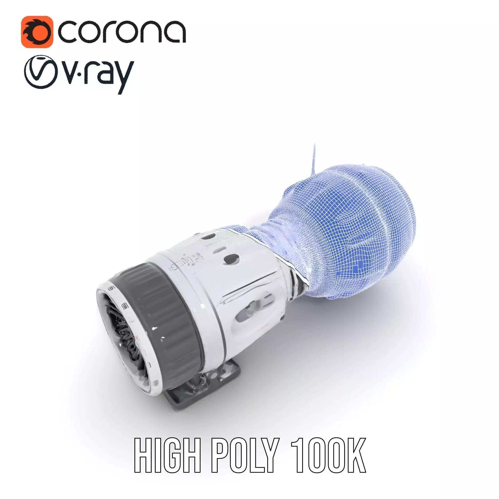 Detailed Jet Engine Turbine Model Pack for Design Projects Low-poly 3D model_34