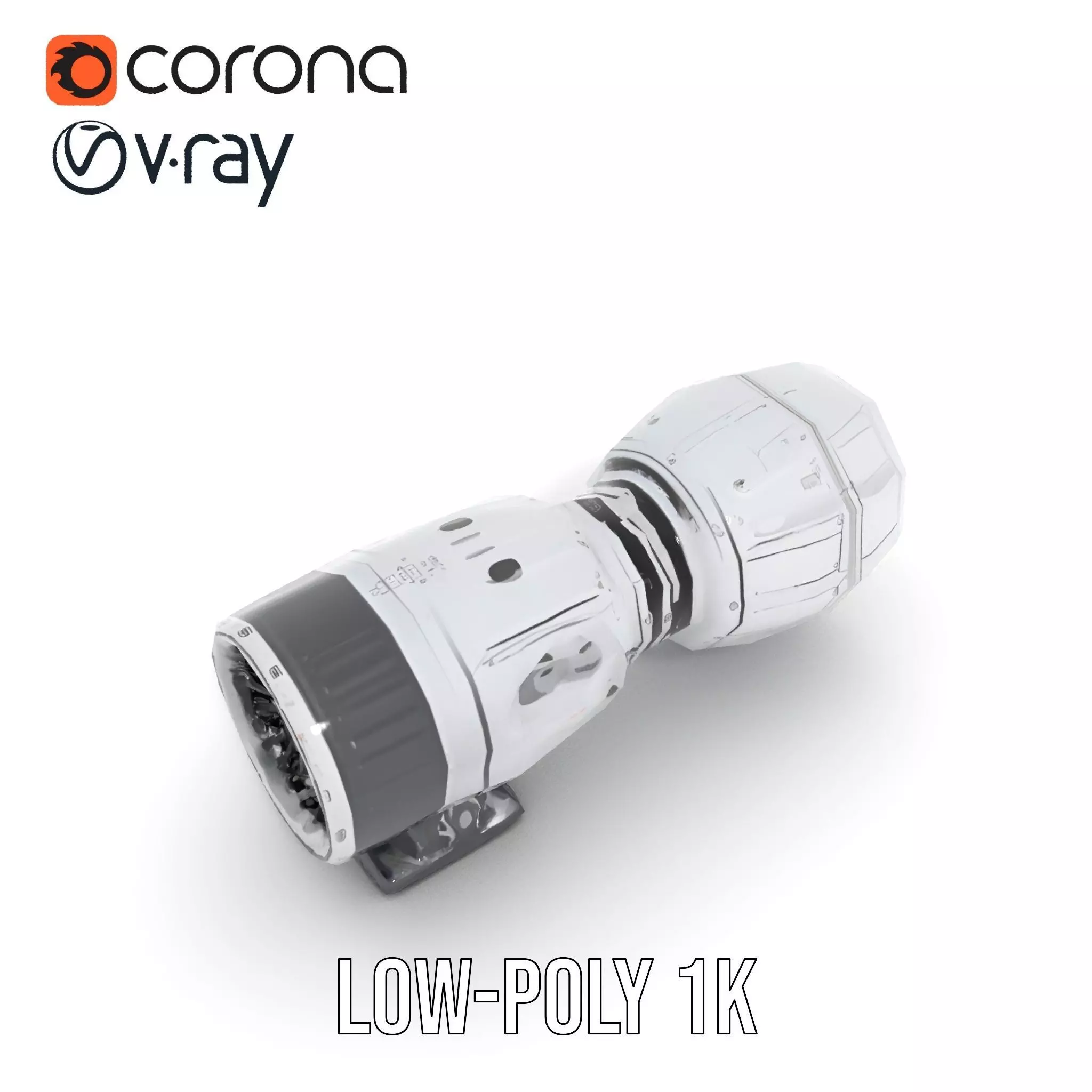 Detailed Jet Engine Turbine Model Pack for Design Projects Low-poly 3D model_8