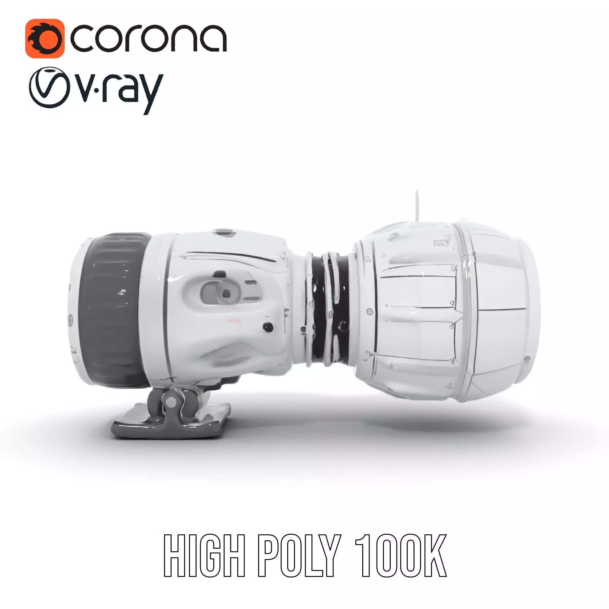 Detailed Jet Engine Turbine Model Pack for Design Projects Low-poly 3D model_20