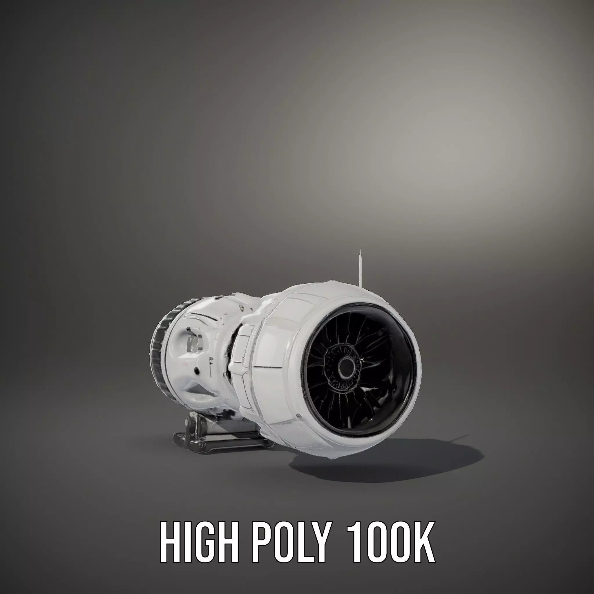 Detailed Jet Engine Turbine Model Pack for Design Projects Low-poly 3D model_9