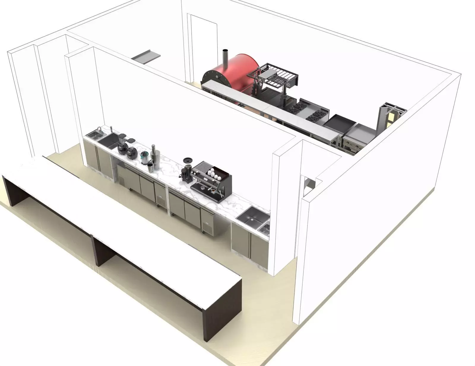 BEACH BAR  3D model_4