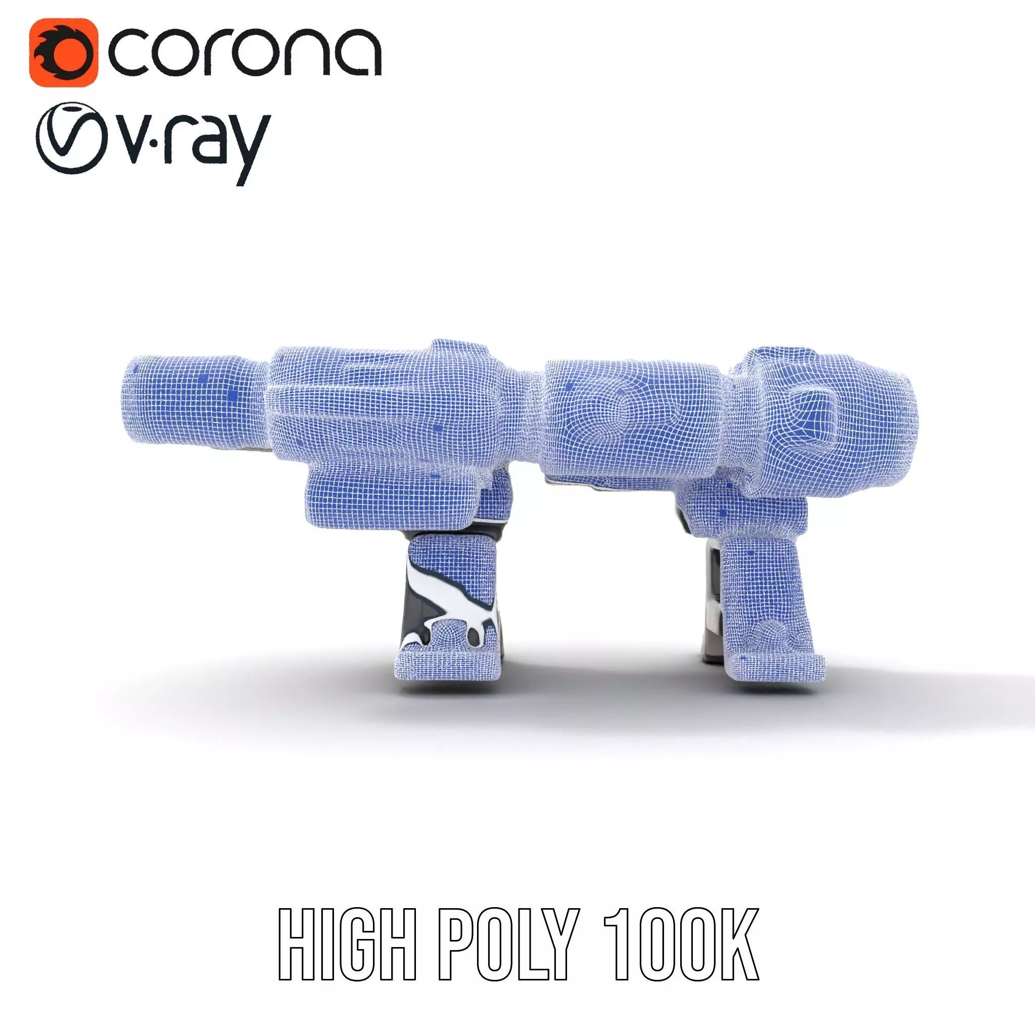 Futuristic Tactical Weapon Model Pack Low-poly 3D model_34