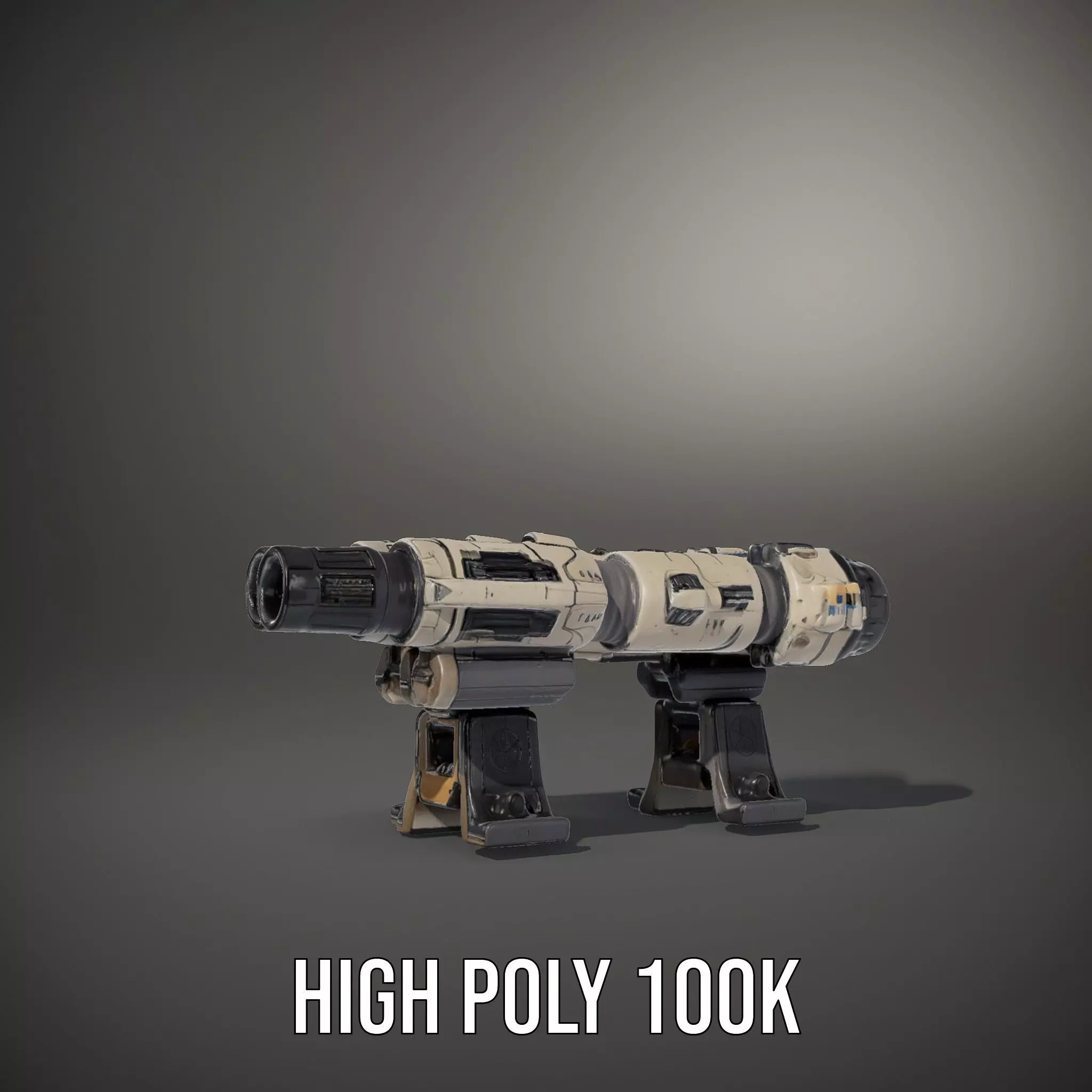 Futuristic Tactical Weapon Model Pack Low-poly 3D model_11