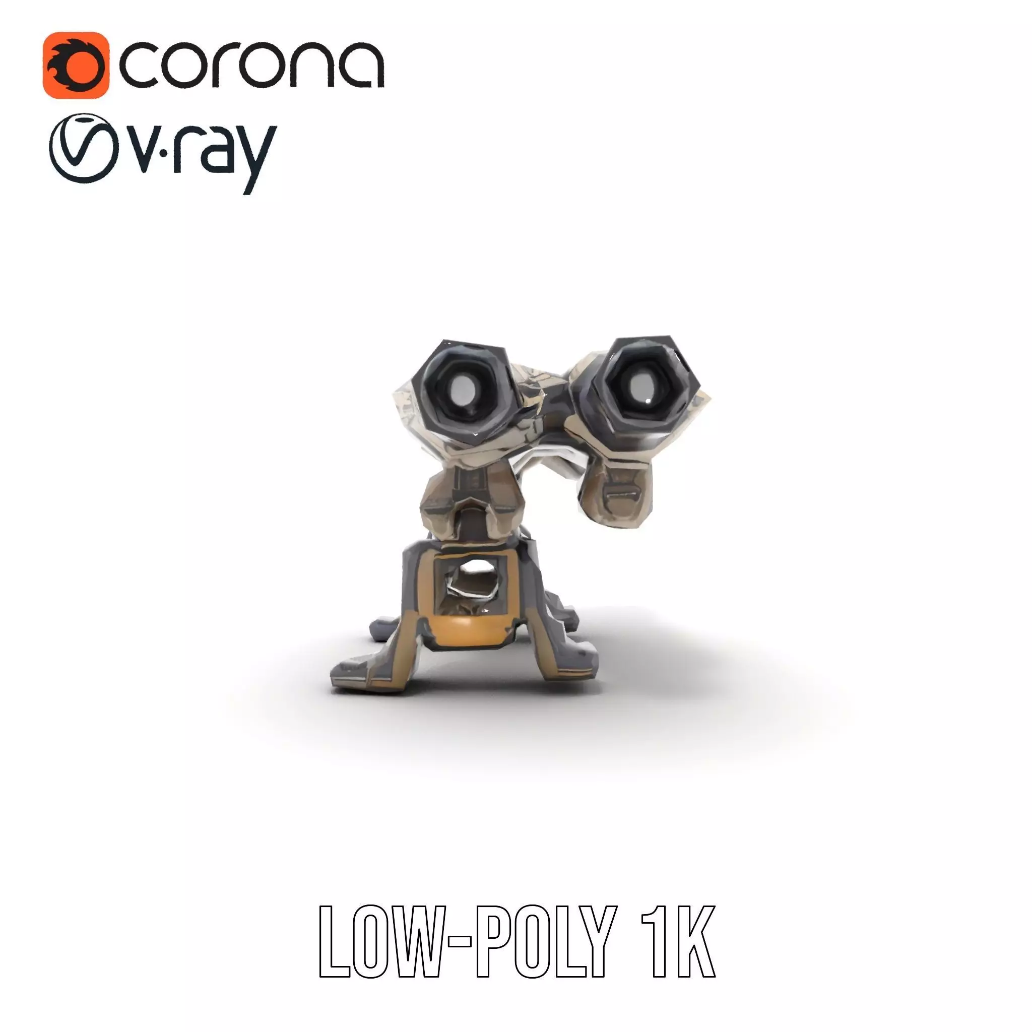 Futuristic Tactical Weapon Model Pack Low-poly 3D model_32