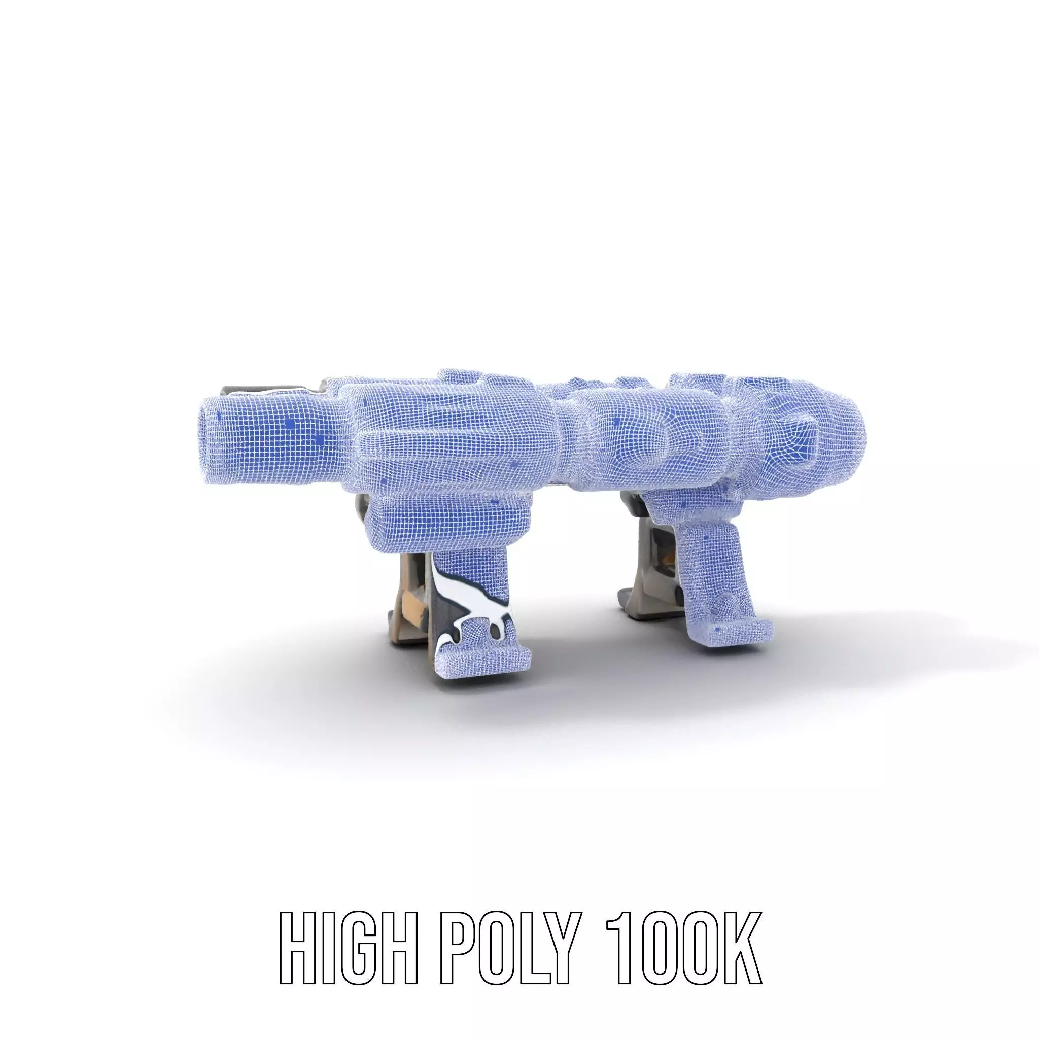 Futuristic Tactical Weapon Model Pack Low-poly 3D model_5