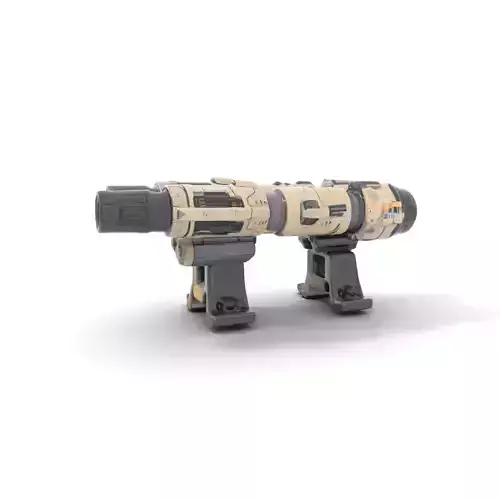 Futuristic Tactical Weapon Model Pack Low-poly 3D model