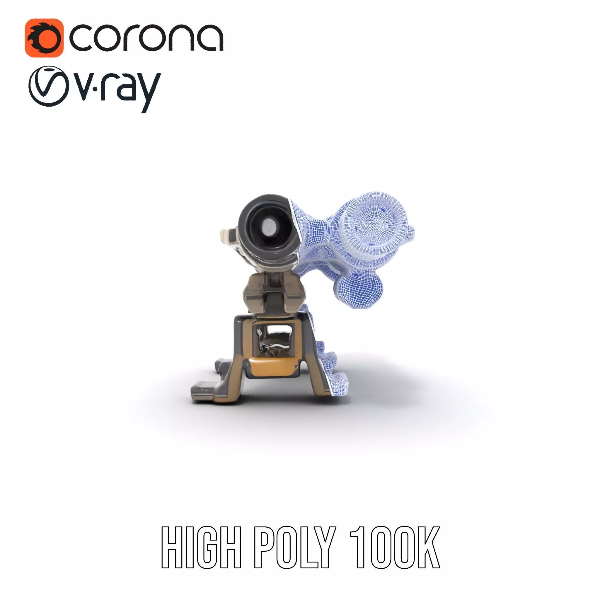 Futuristic Tactical Weapon Model Pack Low-poly 3D model_35