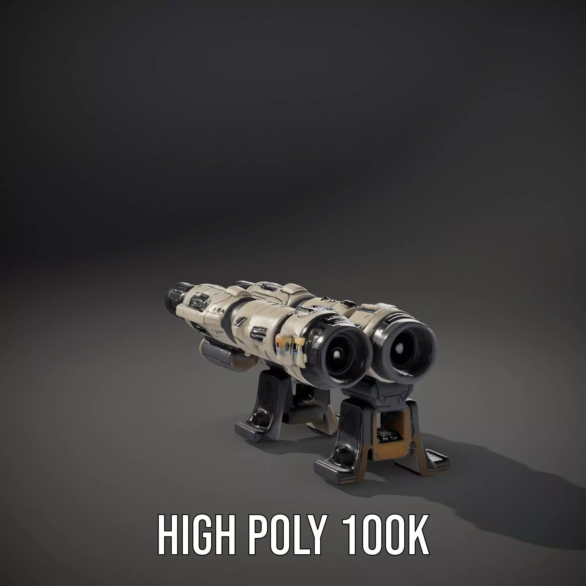 Futuristic Tactical Weapon Model Pack Low-poly 3D model_9