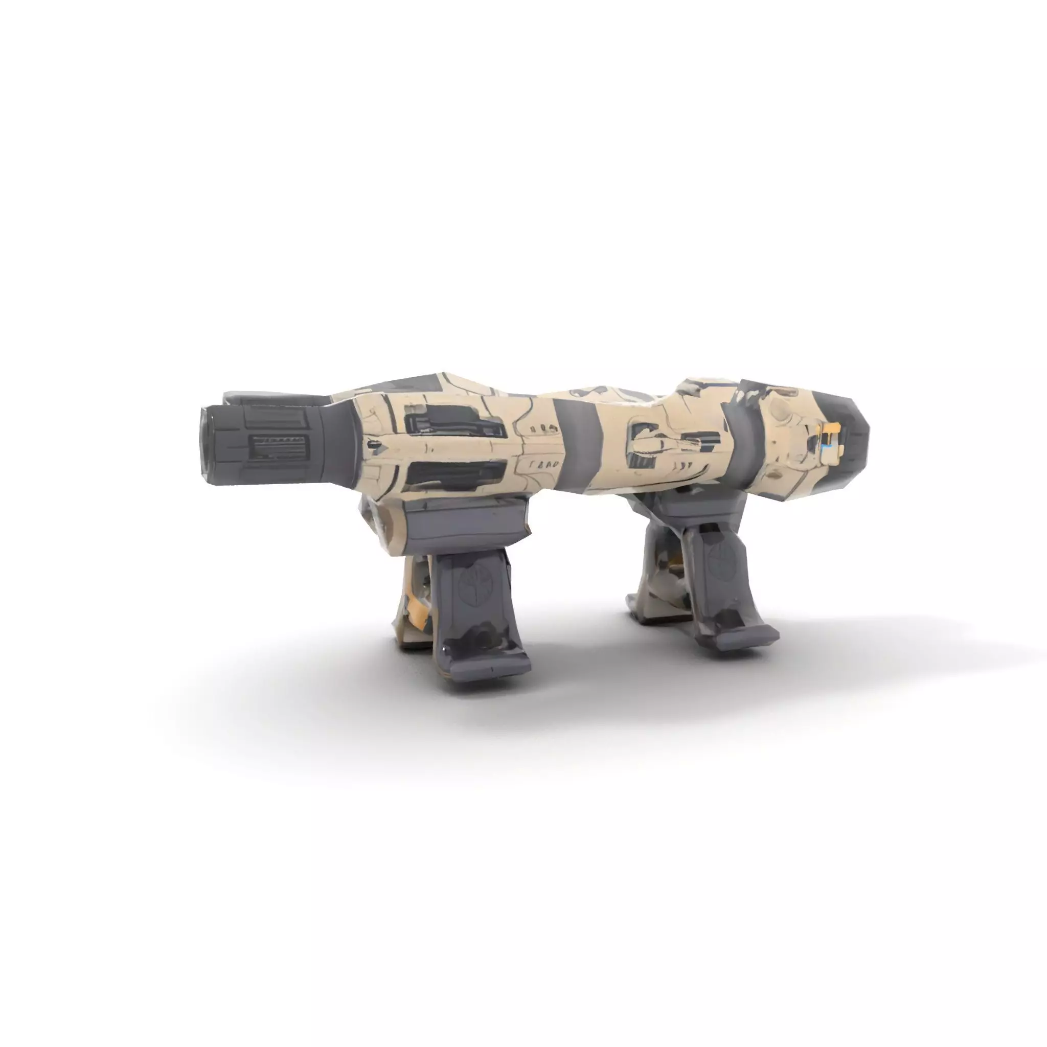 Futuristic Tactical Weapon Model Pack Low-poly 3D model_10