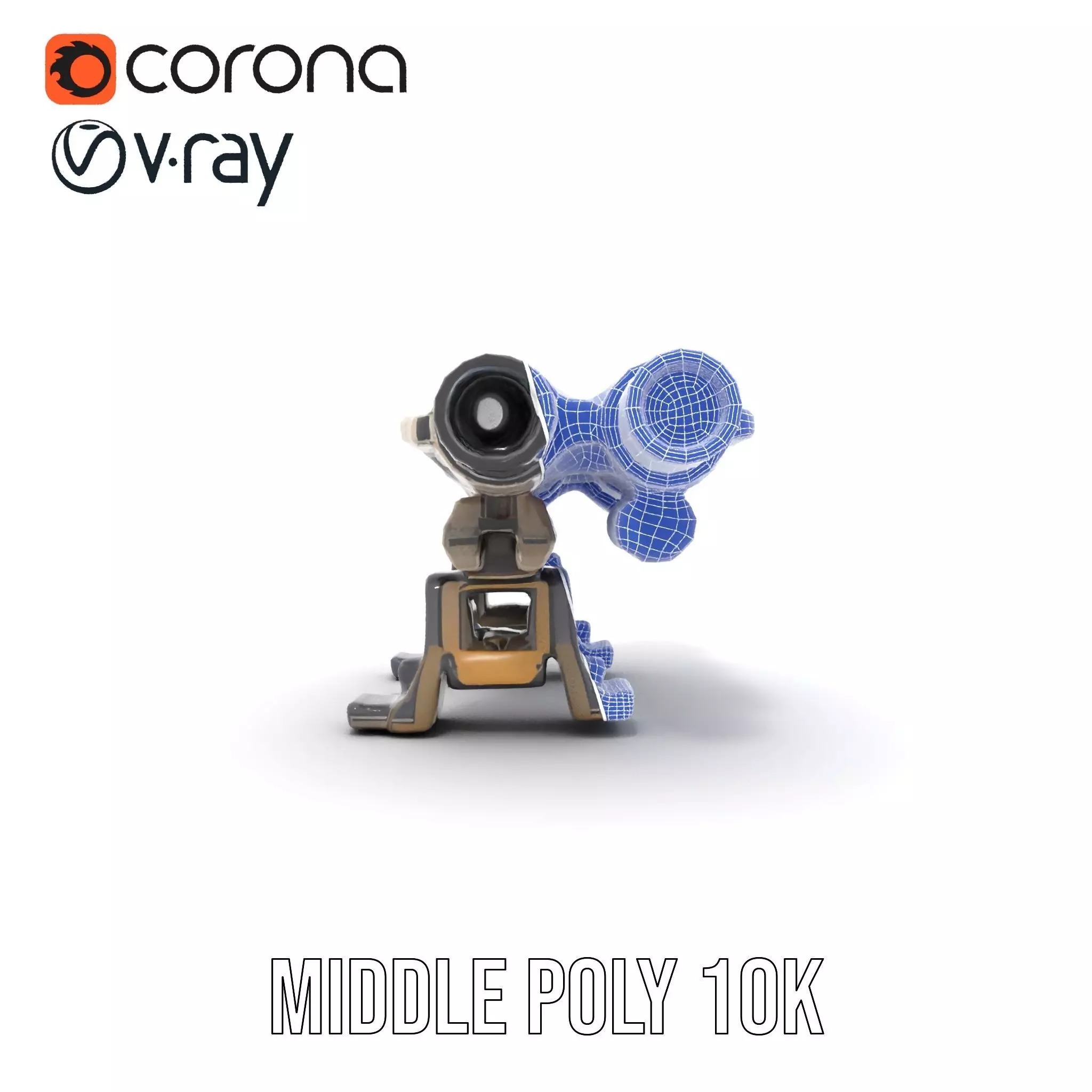 Futuristic Tactical Weapon Model Pack Low-poly 3D model_31