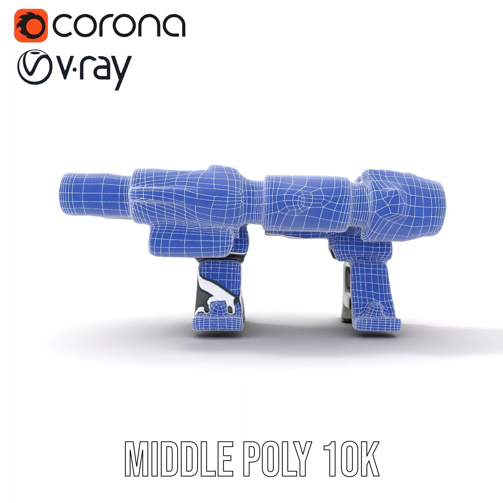 Futuristic Tactical Weapon Model Pack Low-poly 3D model_28