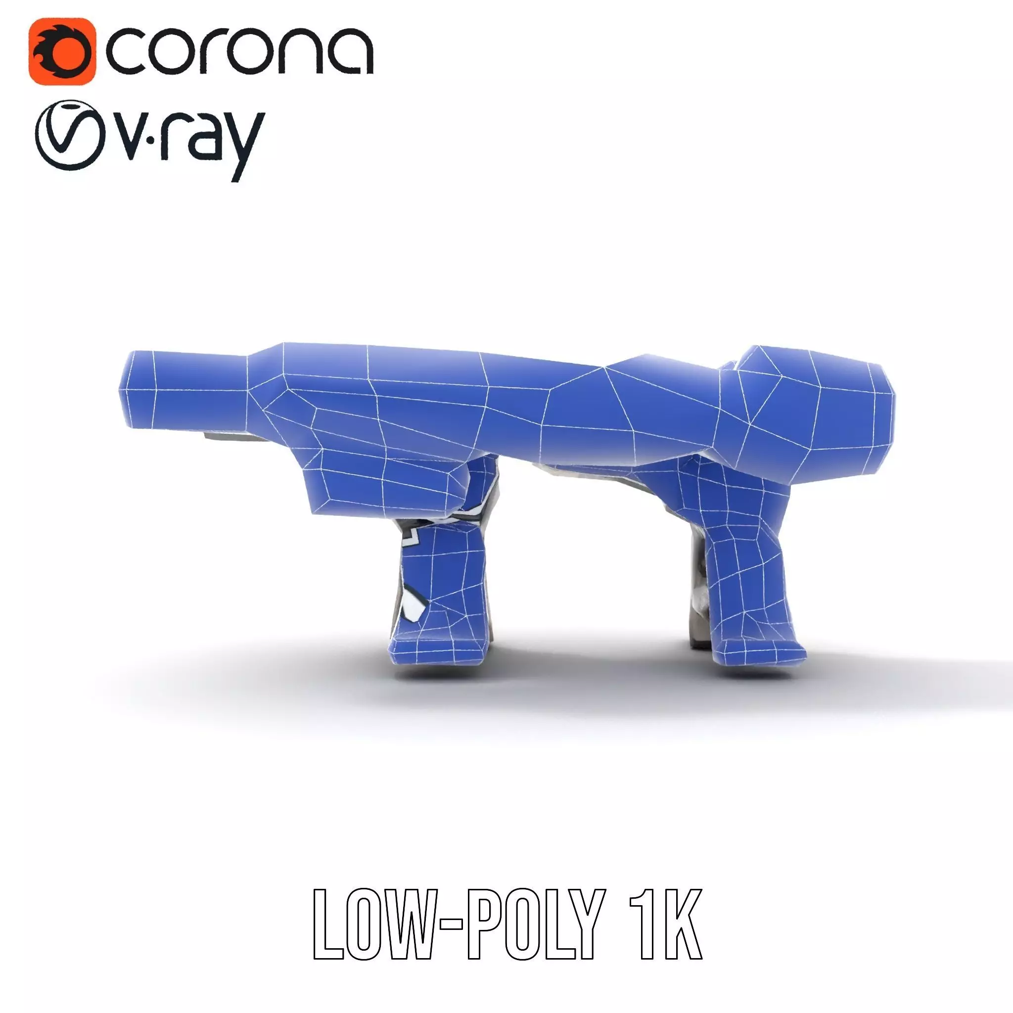 Futuristic Tactical Weapon Model Pack Low-poly 3D model_26