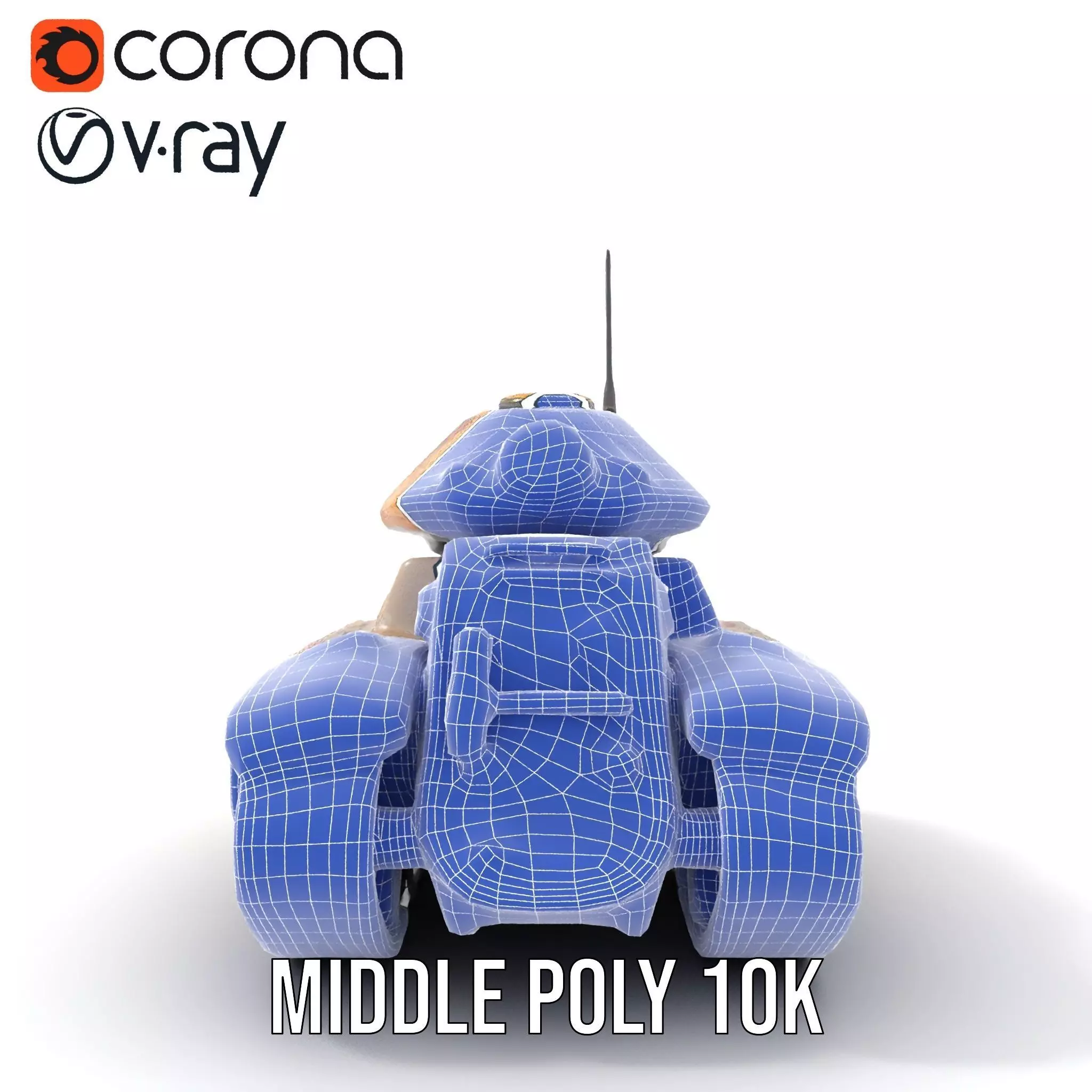 Floral Camouflage Tank Model Pack Low-poly 3D model_30