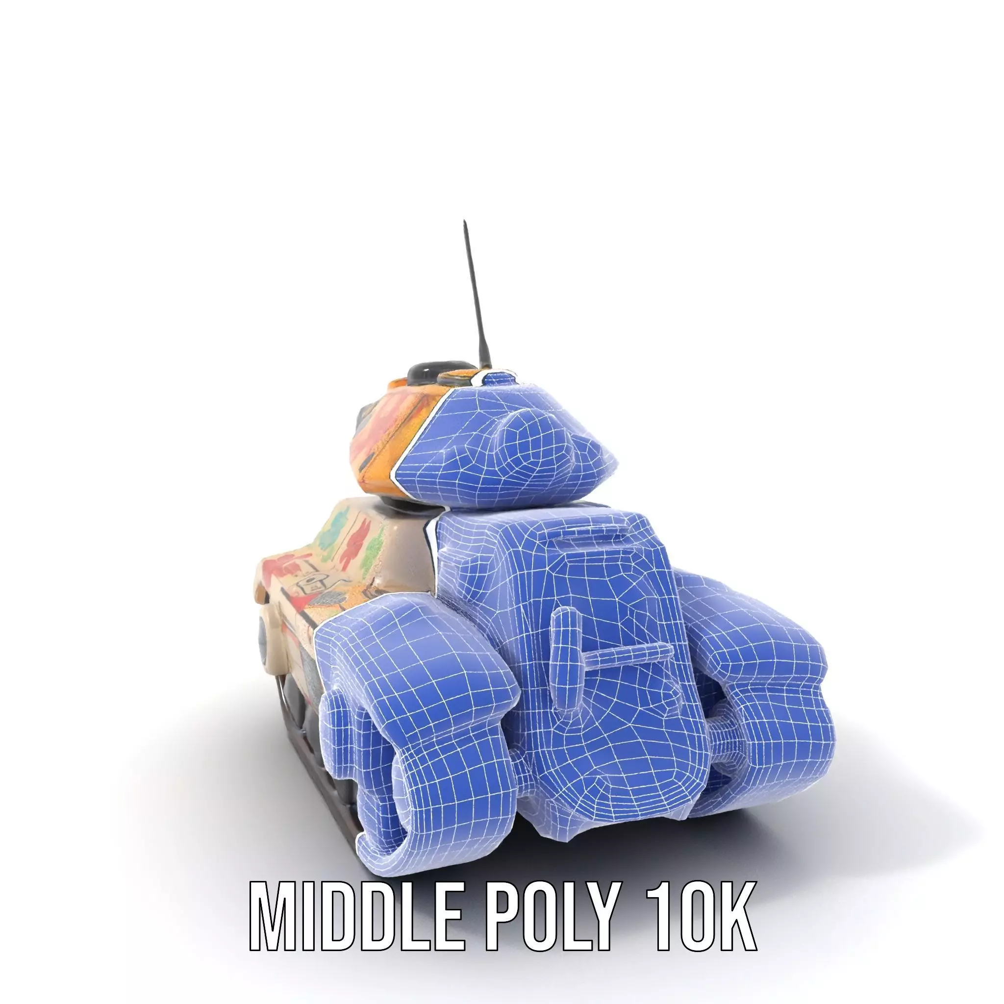 Floral Camouflage Tank Model Pack Low-poly 3D model_27