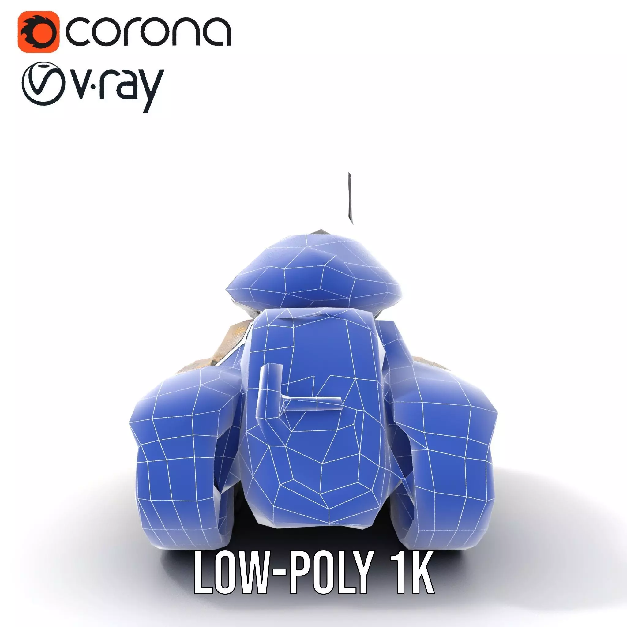 Floral Camouflage Tank Model Pack Low-poly 3D model_26