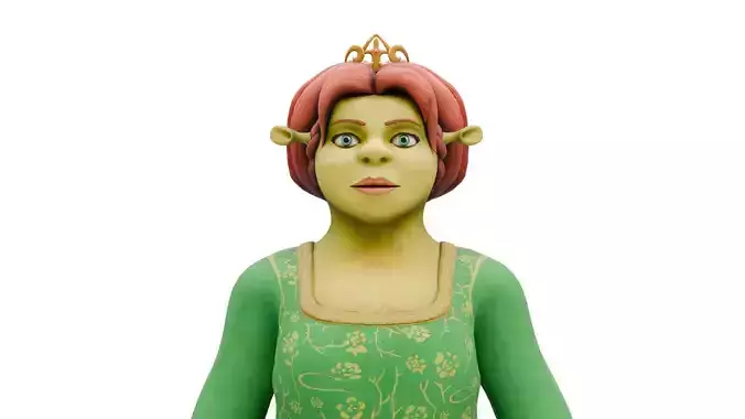 Princess Fiona Low-poly 3D model