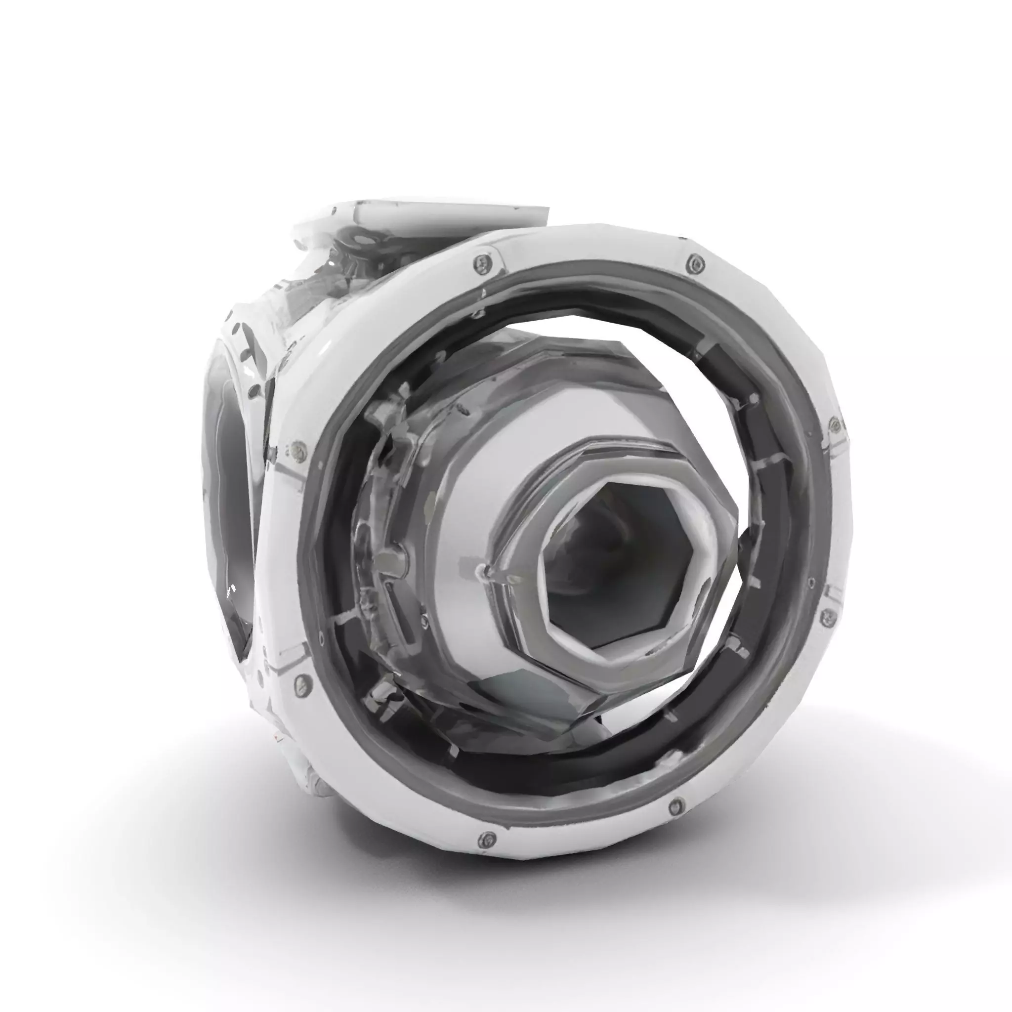 Futuristic Engine Component model pack Low-poly 3D model_9