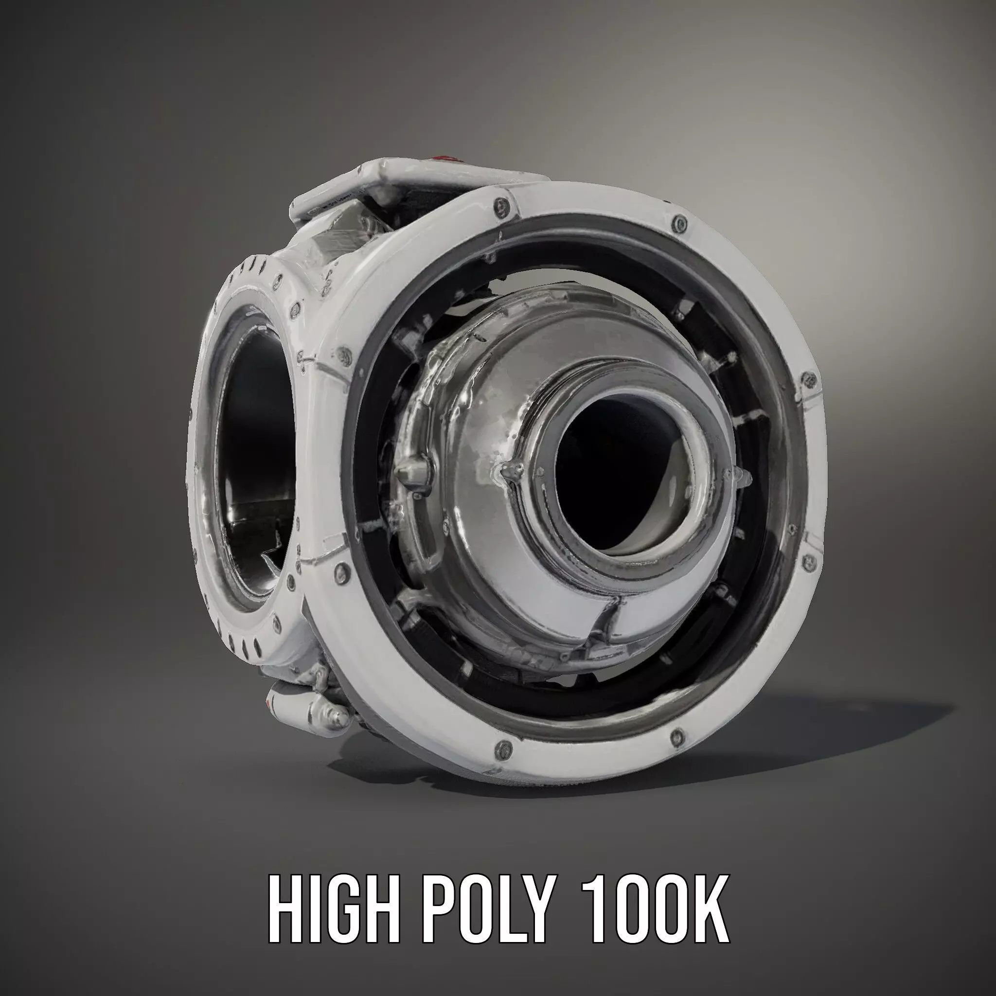 Futuristic Engine Component model pack Low-poly 3D model_13