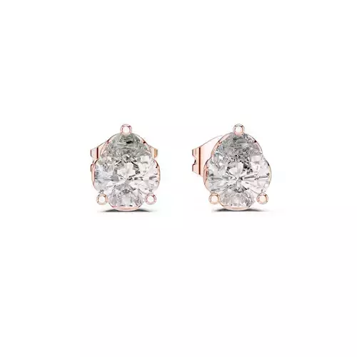 5x4mm Solitaire Pear Cut Diamond Stud Earring 3DM STL Video 3D print model