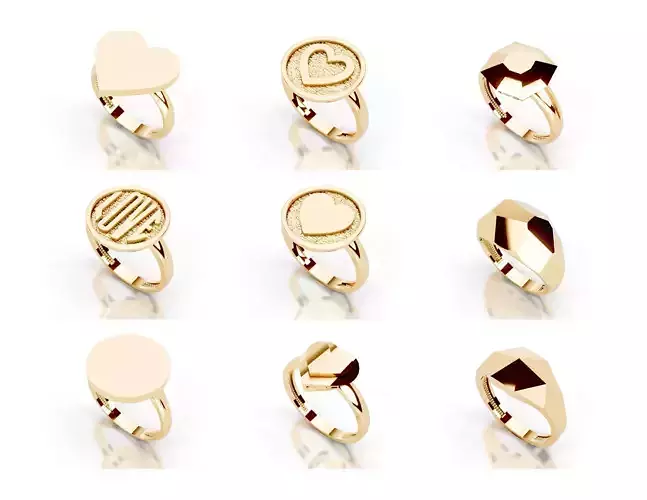 Slim 14K Ring Under 3 Grams US Size 7 Rhino 3DM STL 3D prin