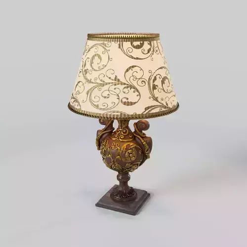 Vintage Table Lamp - Baroque Style