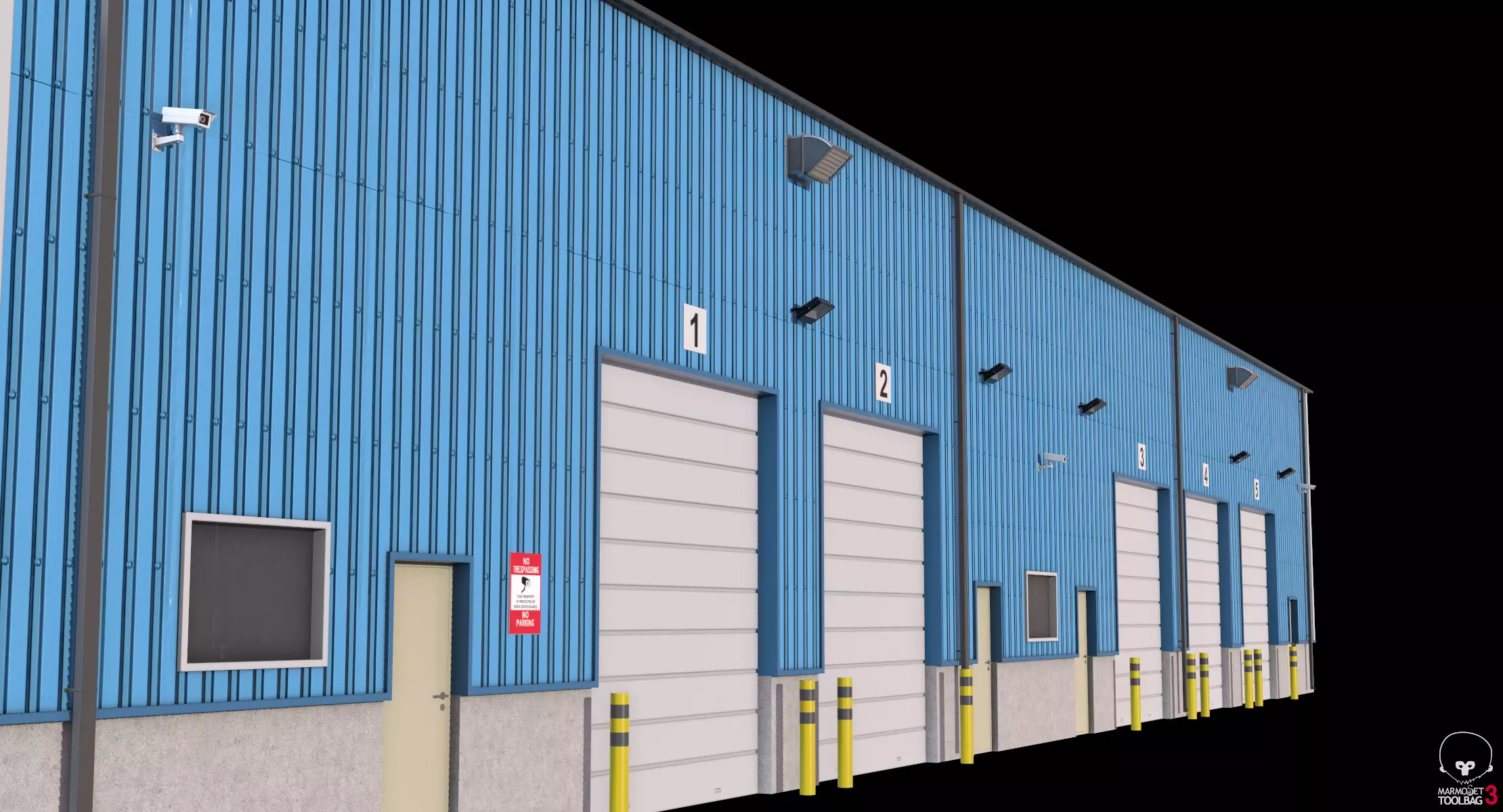 6 Blue Industrial Buildings Collection _4