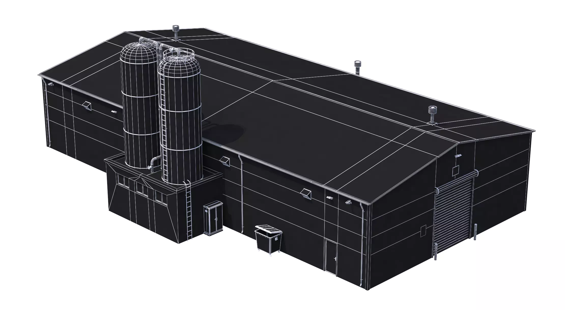 6 Blue Industrial Buildings Collection _12