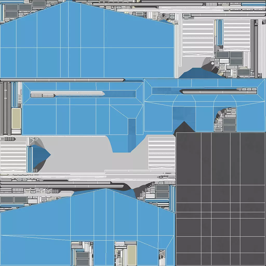 6 Blue Industrial Buildings Collection _20