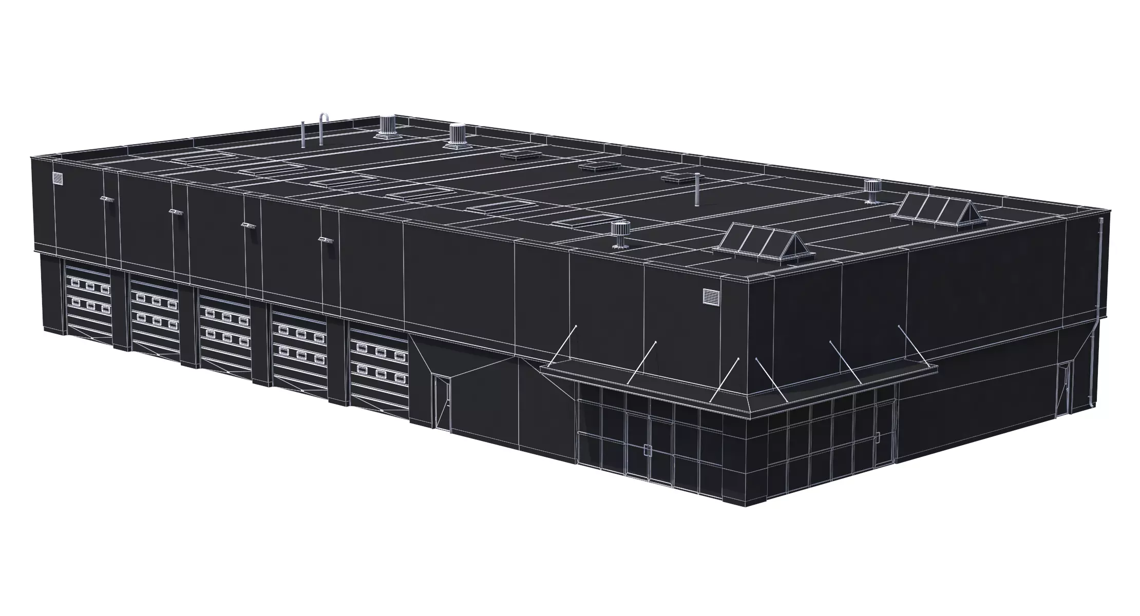 6 Blue Industrial Buildings Collection _32