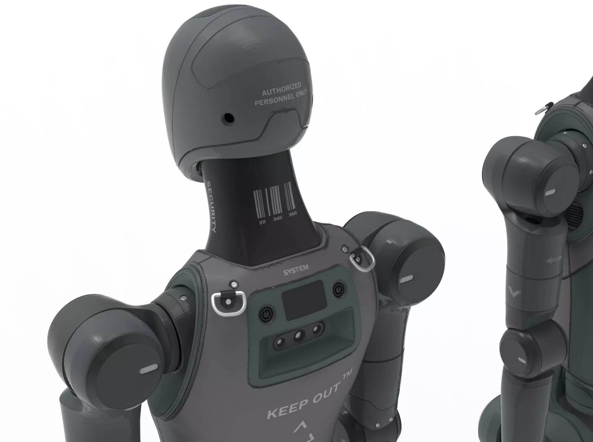 Humanoid Robot Android 3D model_15