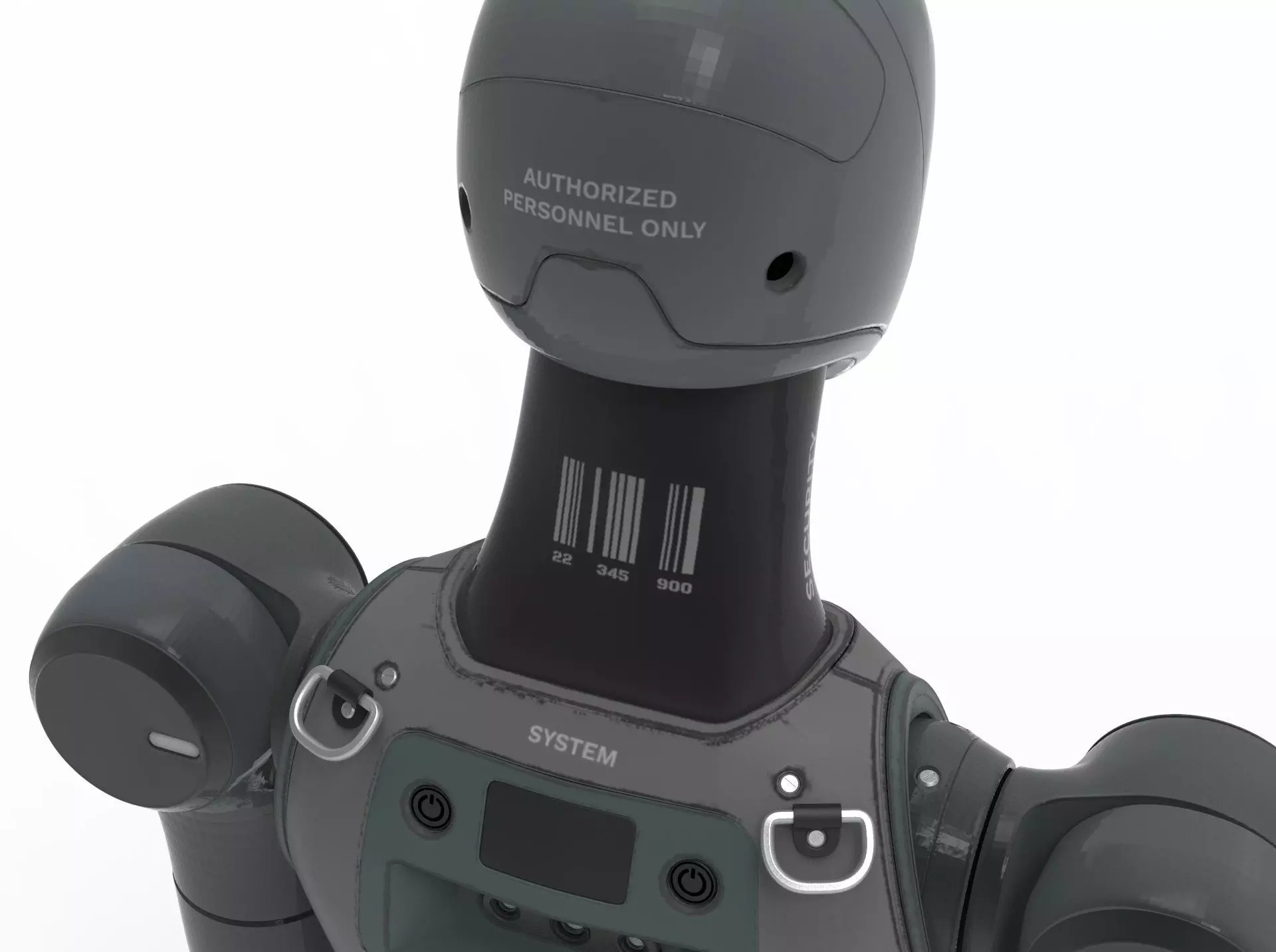 Humanoid Robot Android 3D model_21